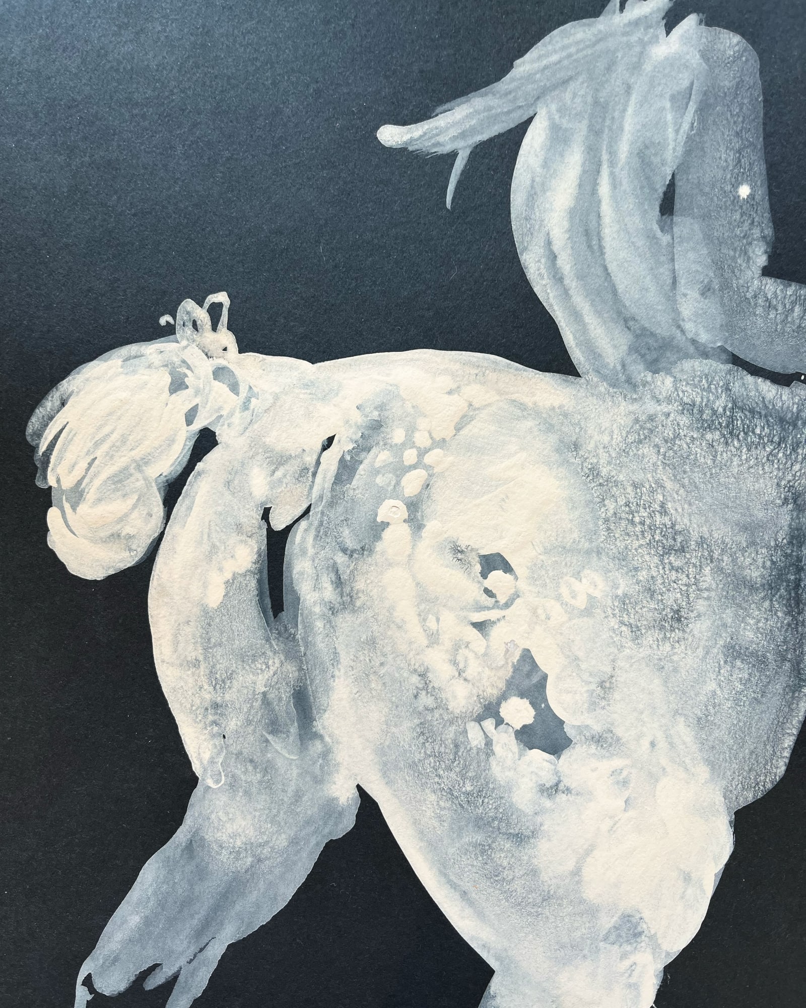 Centaur, 2023 Flashe on strathmore paper 12 x 9 inches