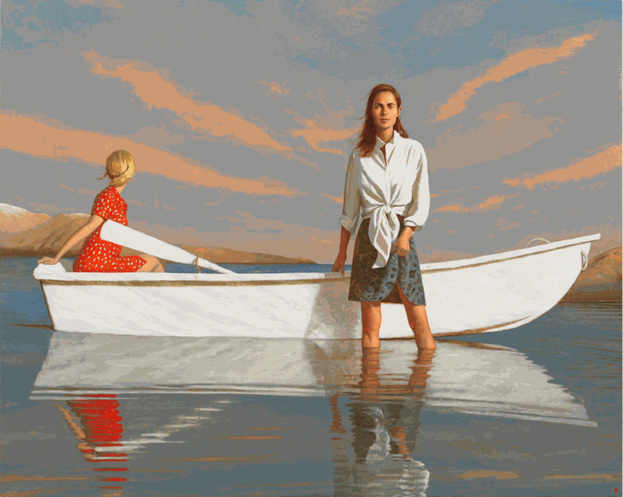 The Cove, 2022 Oil on linen 80 x 100 inches