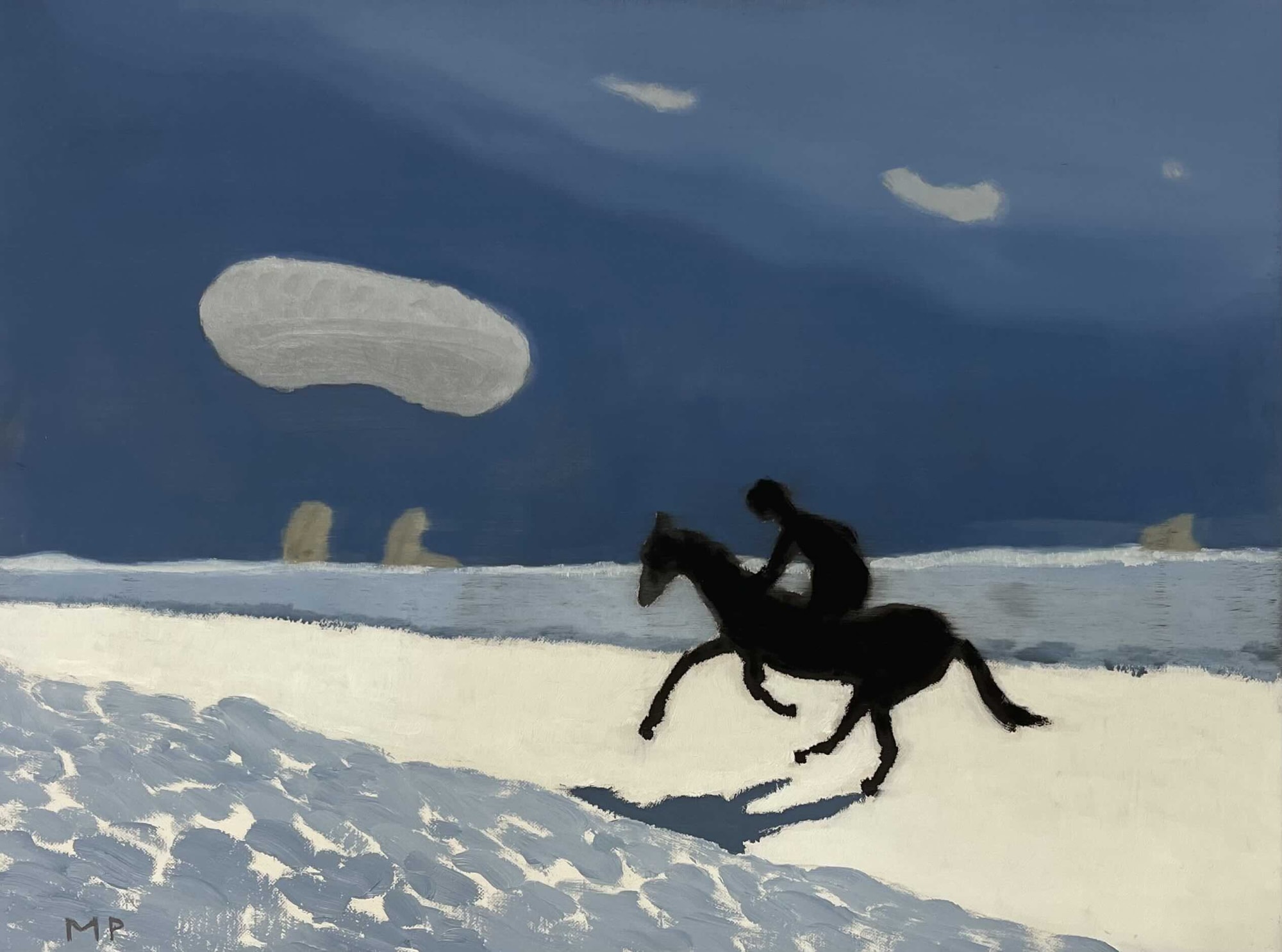 Off to the Races No. 2, 2025 Oil on linen 12 x 16 inches