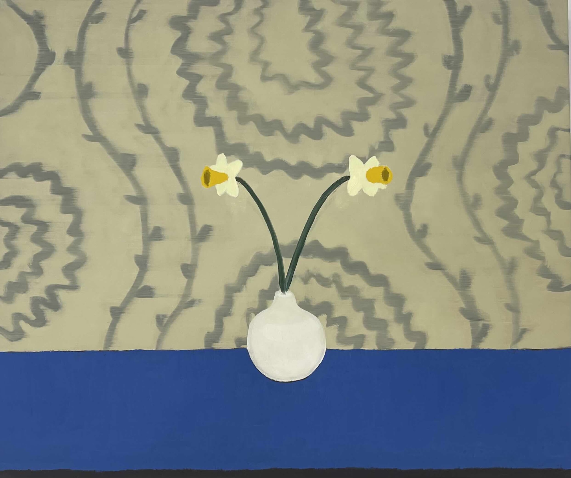 Two Daffodils No. 2, 2025 Oil on linen 20 x 24 inches