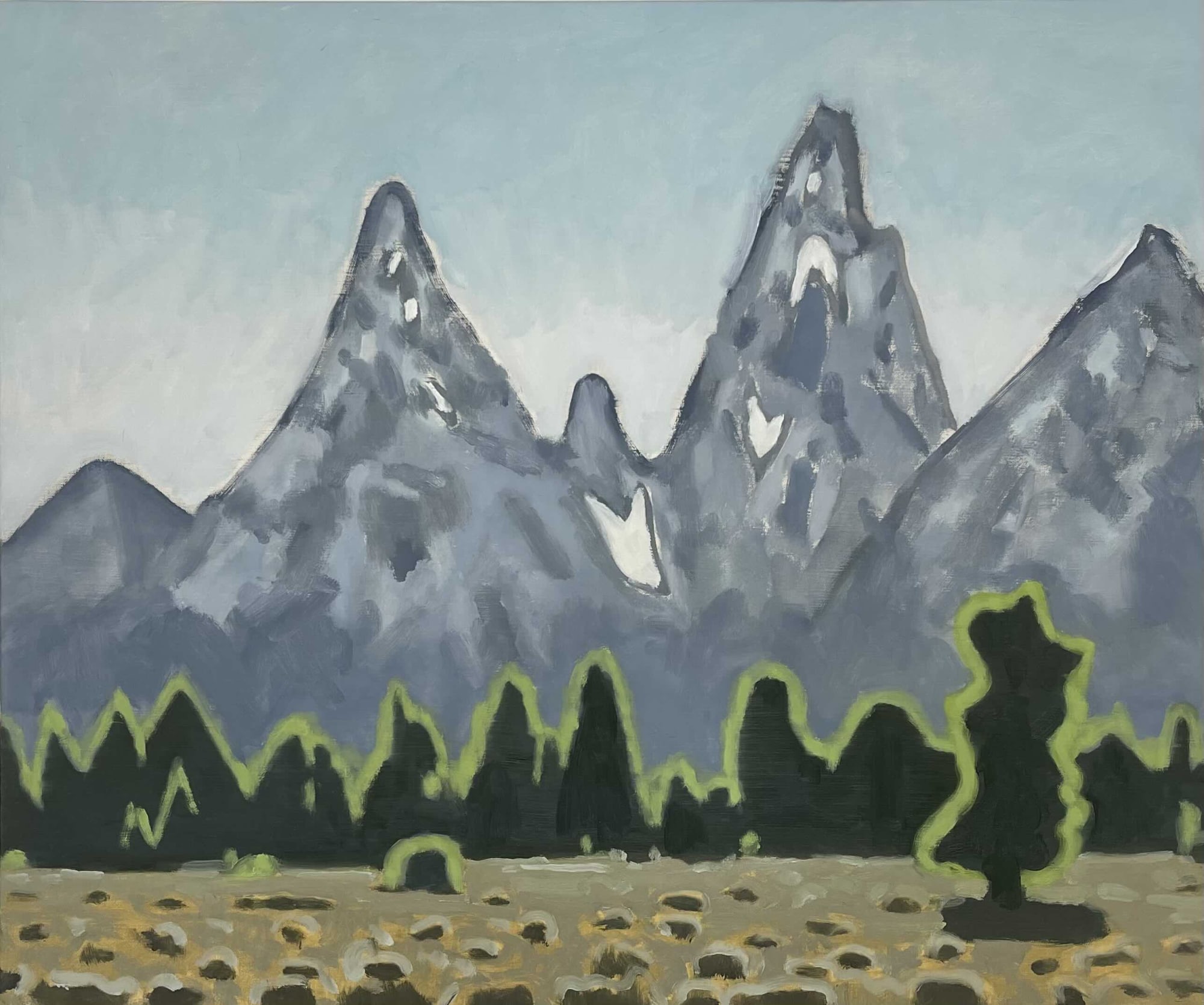 Tetons No. 1, 2025 Oil on linen 20 x 24 inches