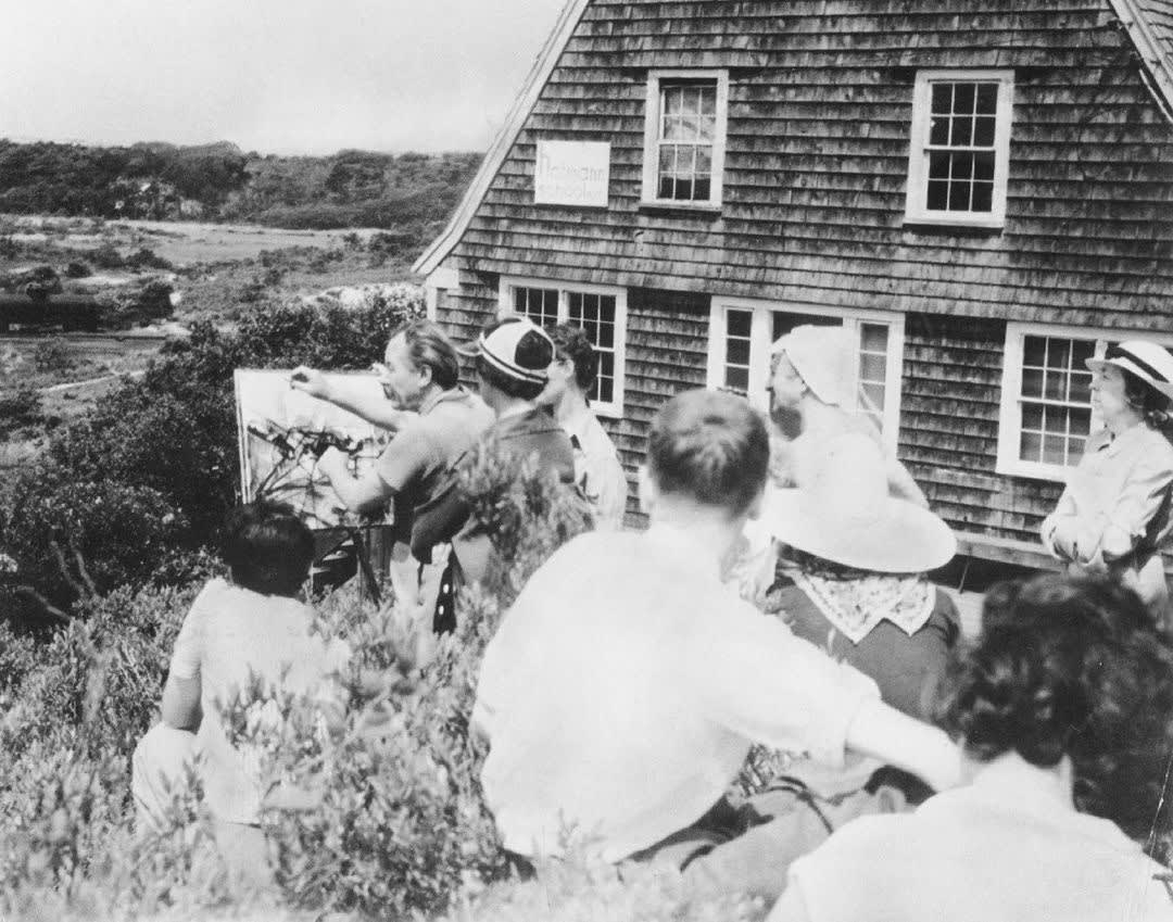Hans Hofmann teaching in Provincetown, Massachusetts.