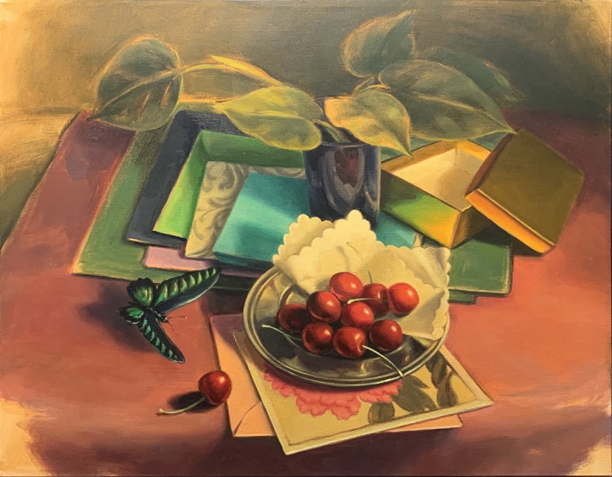 Anita Dawson, Raja Butterfly and Cherries, 2020