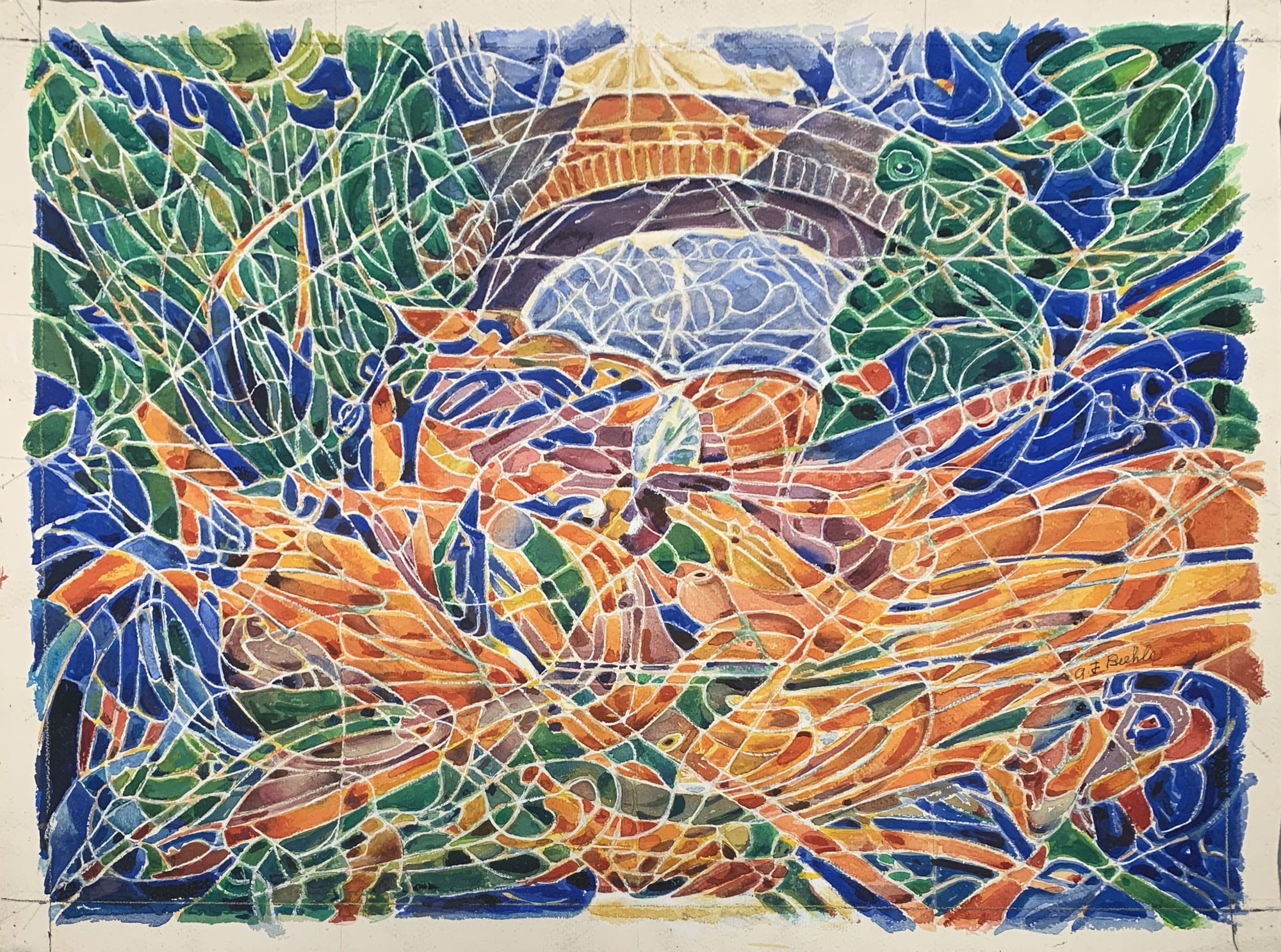 August Biehle, Brecksville Under Bridge