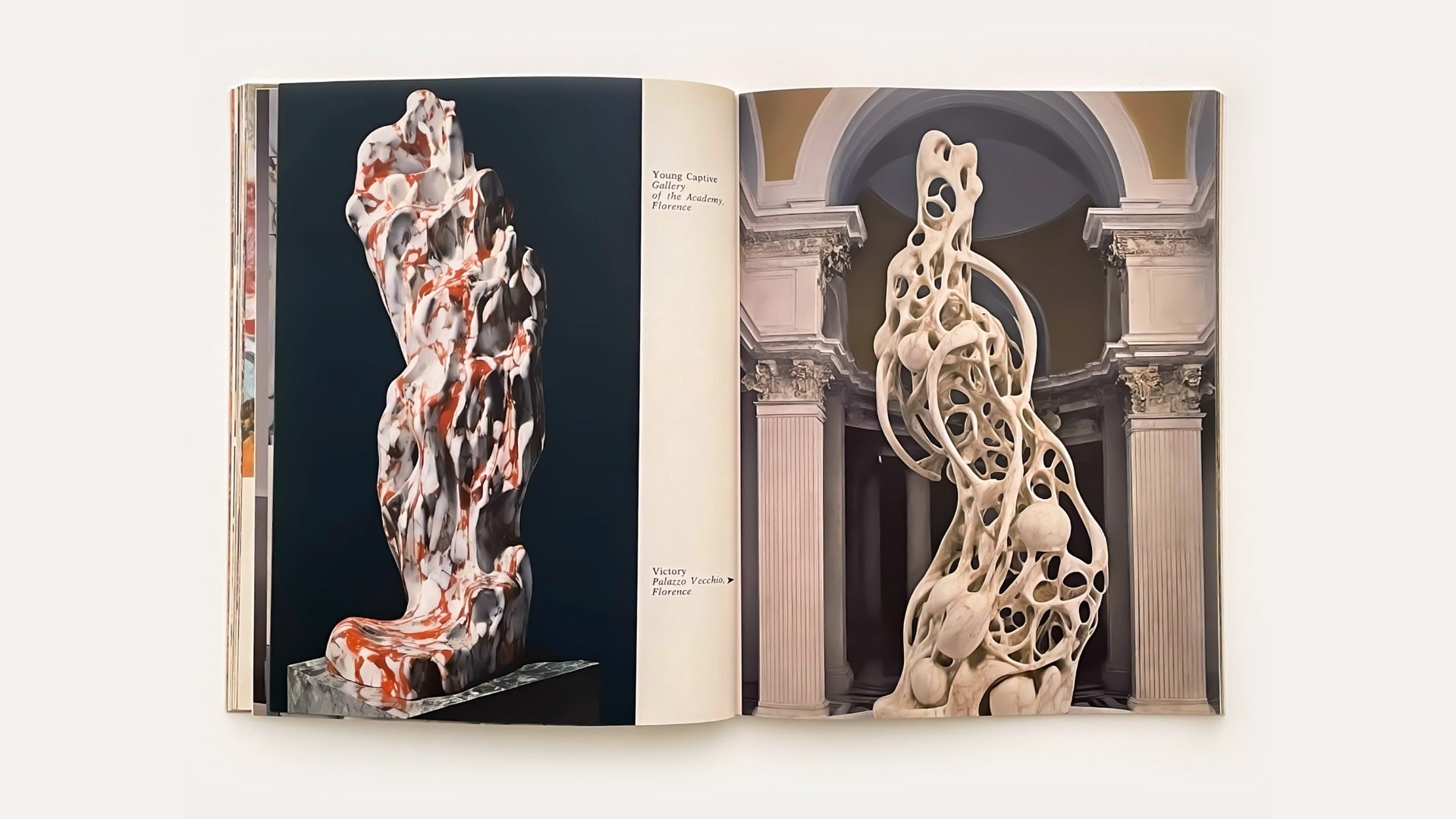 Page from Michaelangelo Iconoclasta, 2024, Koen Hauser, publication series, 112 pages, 21 x 28 cm, edition of 25