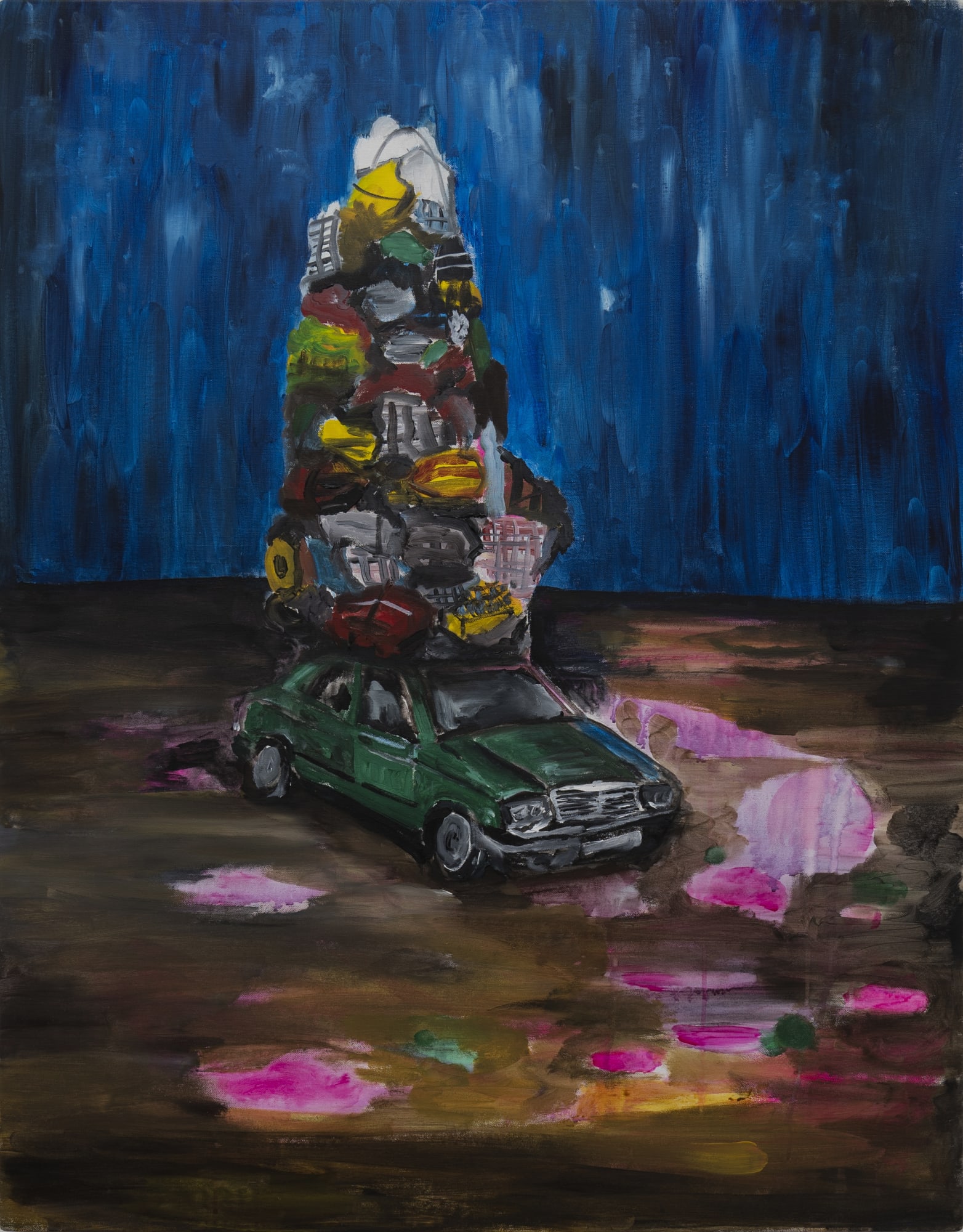 Anuar Khalifi, The Trip, 2022, Acrylic on Canvas, 110.00 x 86.00 x 3 cm
