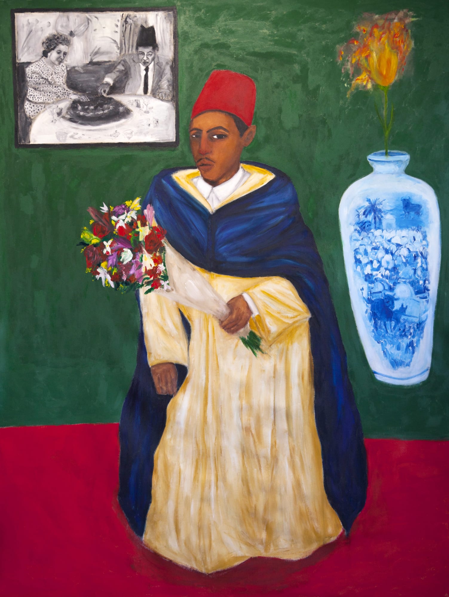 Anuar Khalifi, Palimpsest, 2021, Acrylic on canvas, 246 x 192cm