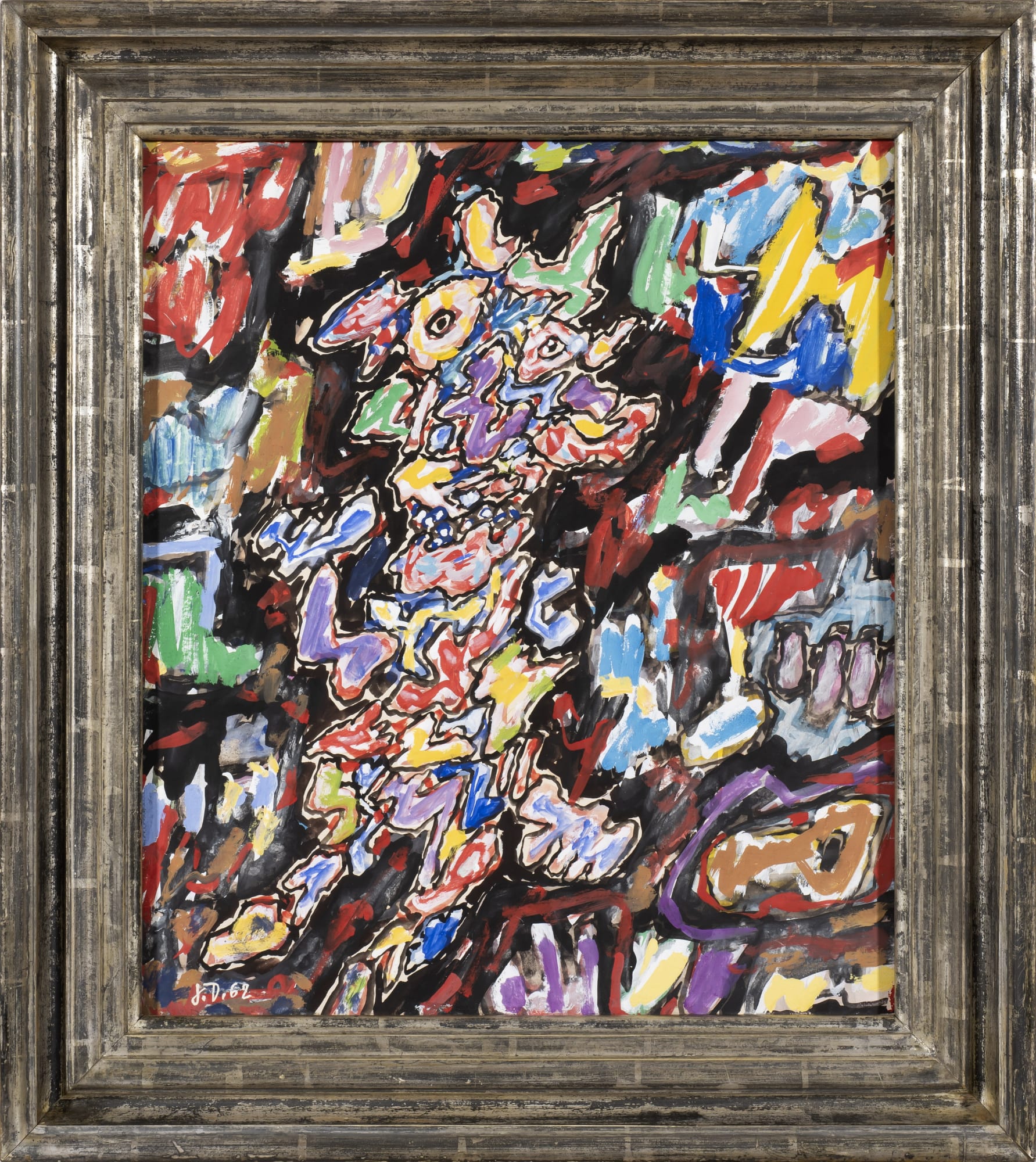 Jean Dubuffet Personnage et paysage 1962