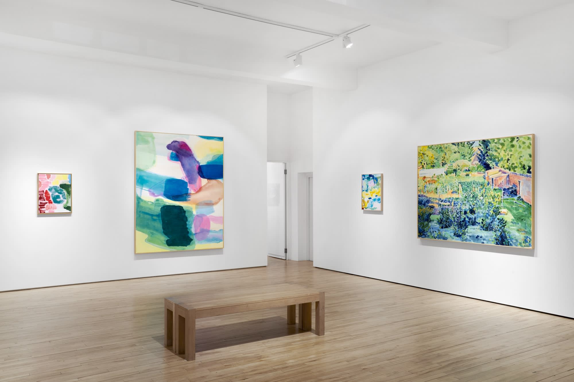 Pinks, Greens, Violet with Cadmium Yellow