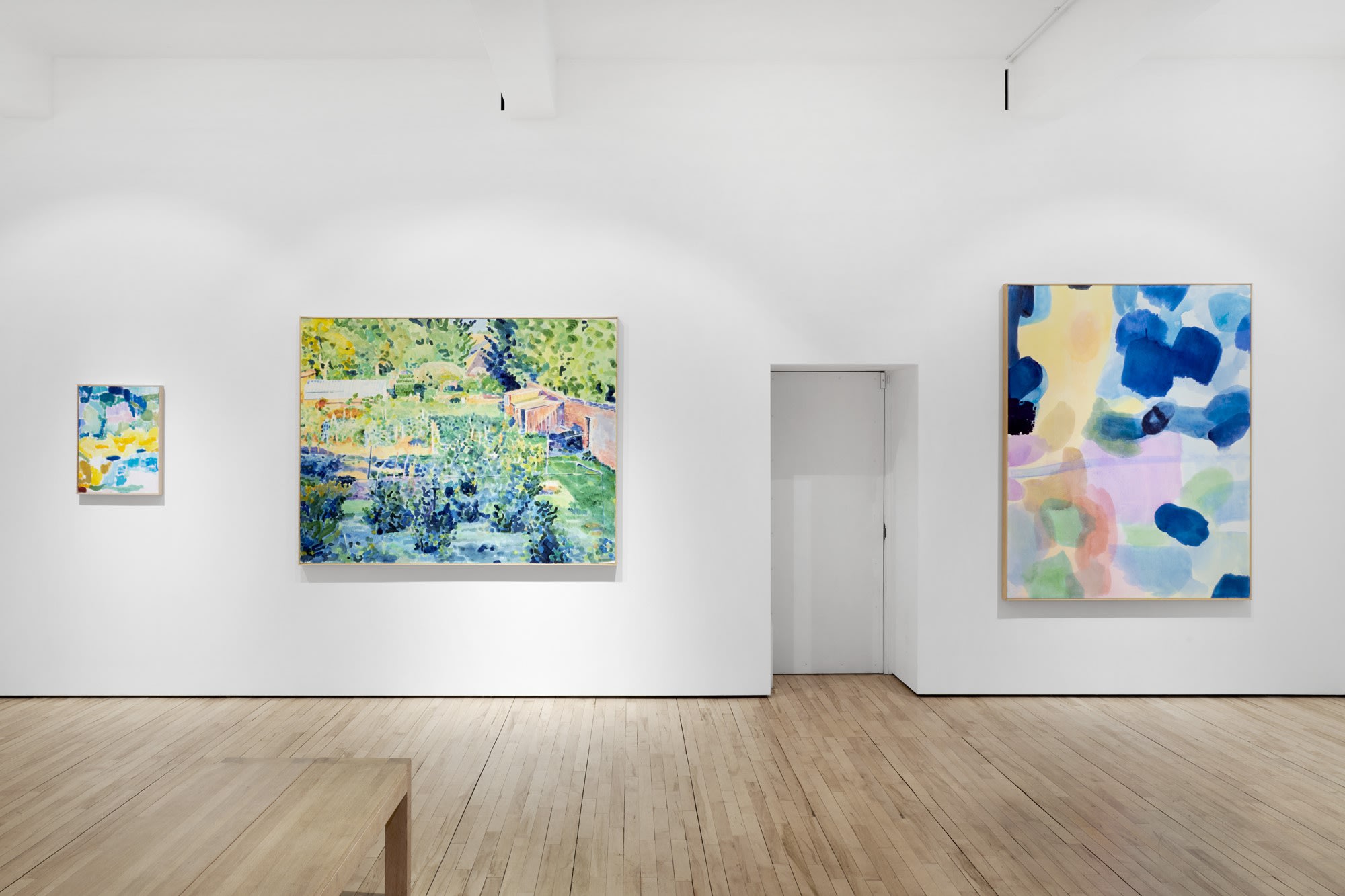 Pinks, Greens, Violet with Cadmium Yellow