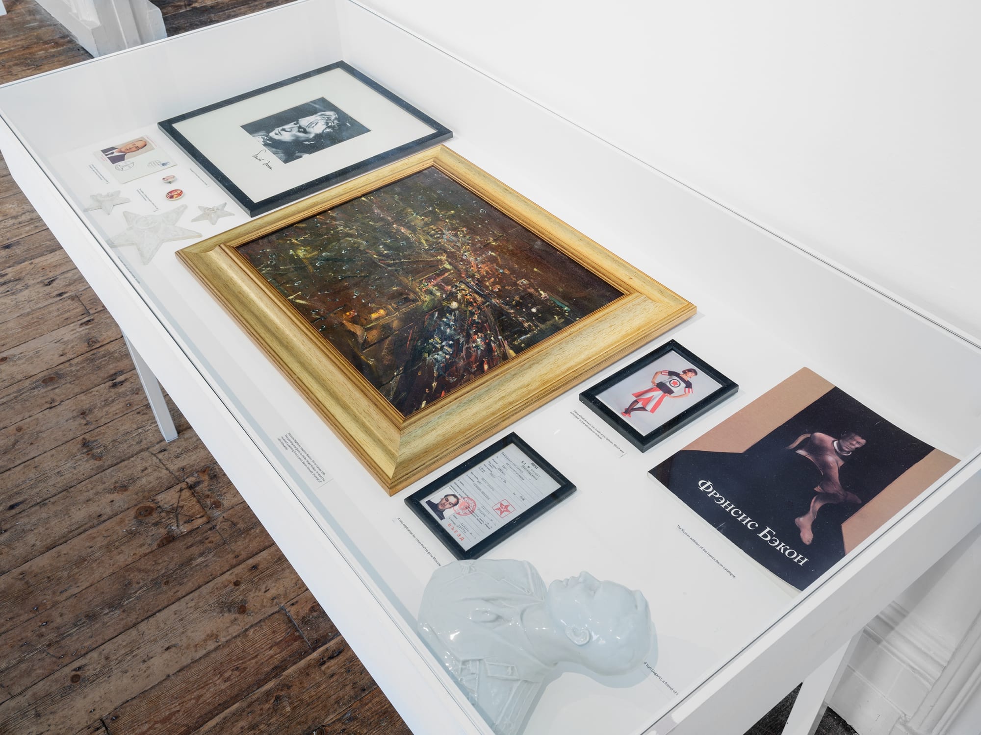 Detail of MOSCOW NIGHTS, vitrine by James Birch (2022)