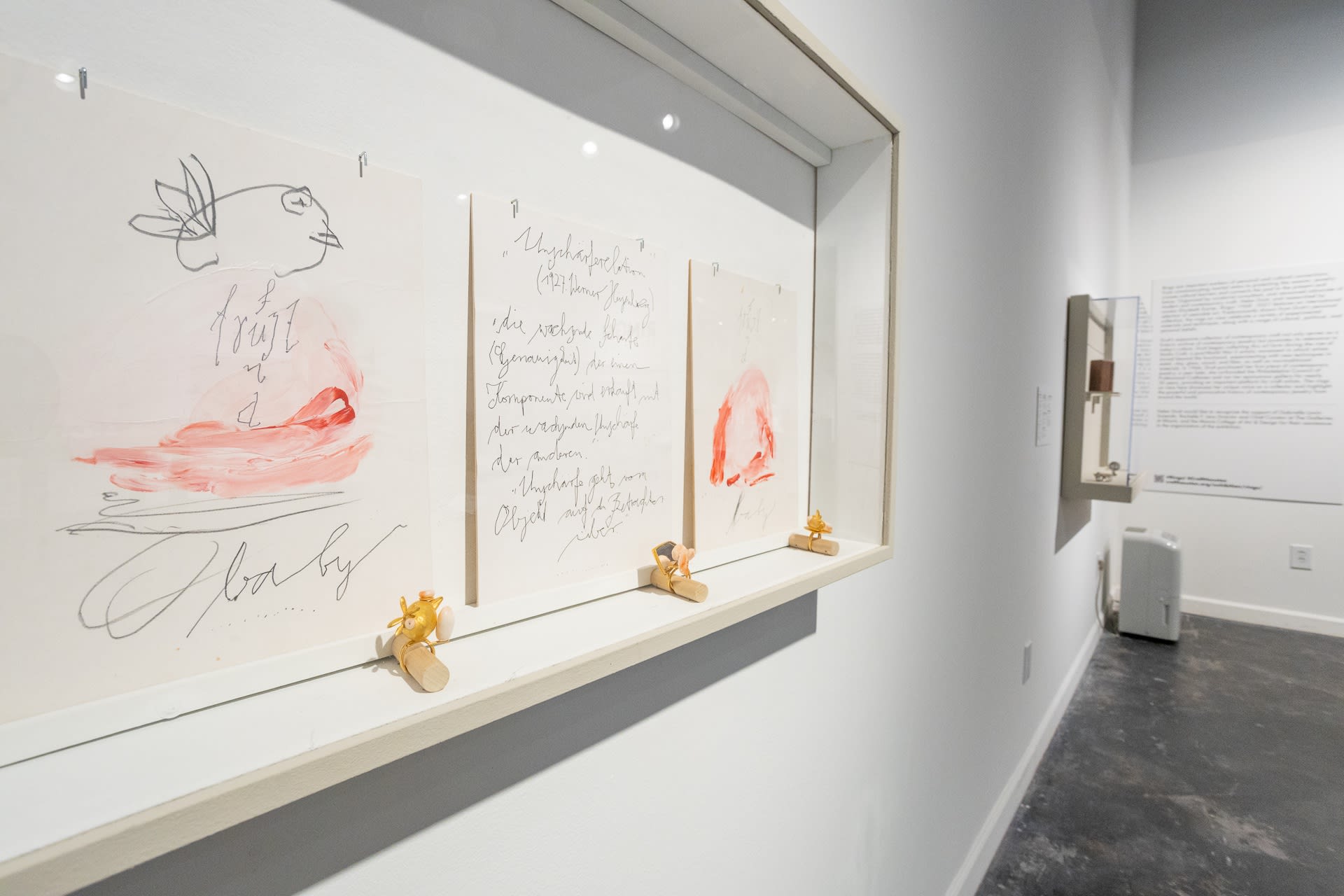 Wall display for Rings! exhibition in situ at houston center for contemporary craft, houston, texas, photo by Katy Anderson