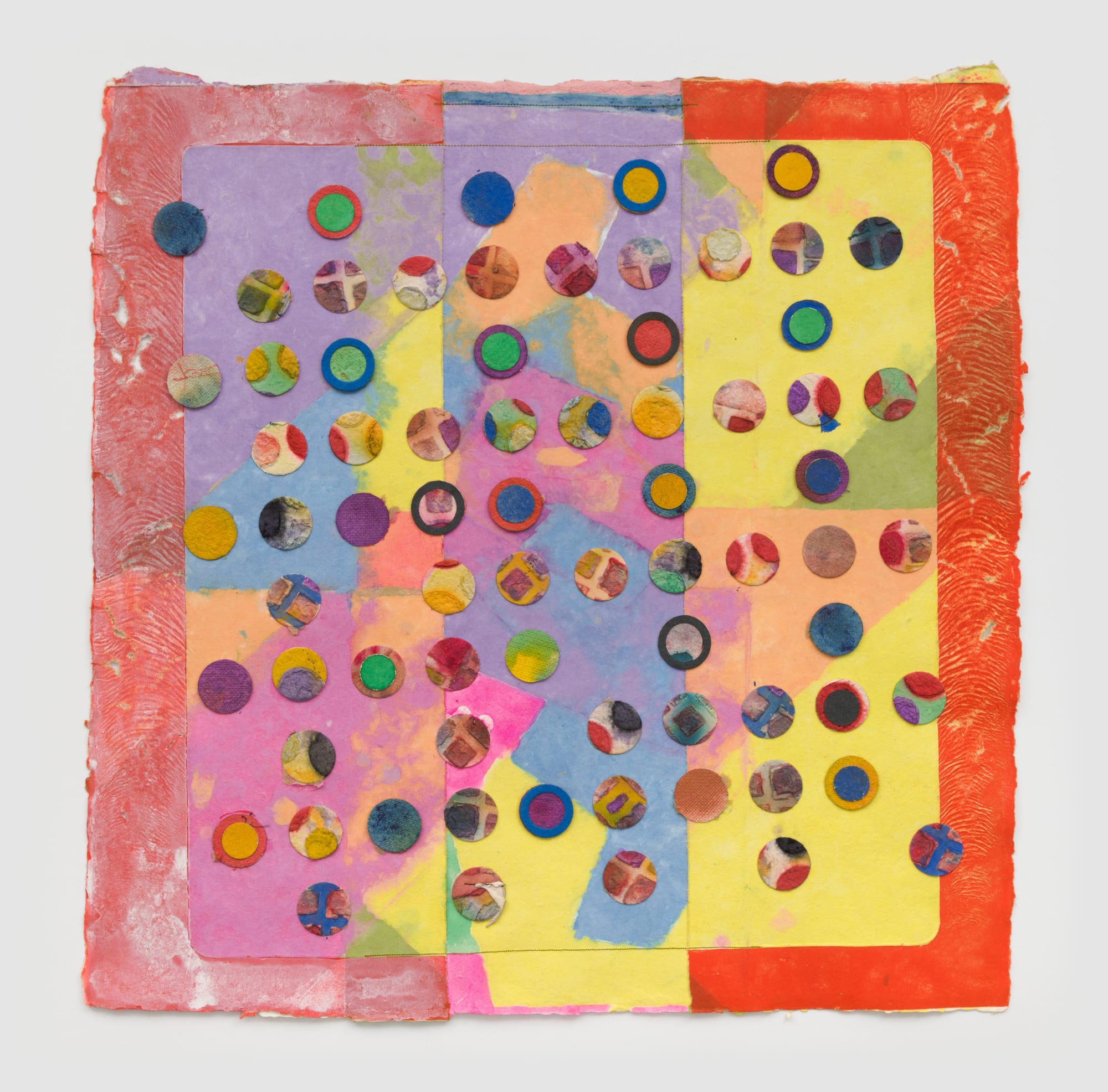 Untitled, c. 1987 Acrylic and thread on HMP paper 24 1/2 x 24 1/2 in 62.2 x 62.2 cm (ALS 377)