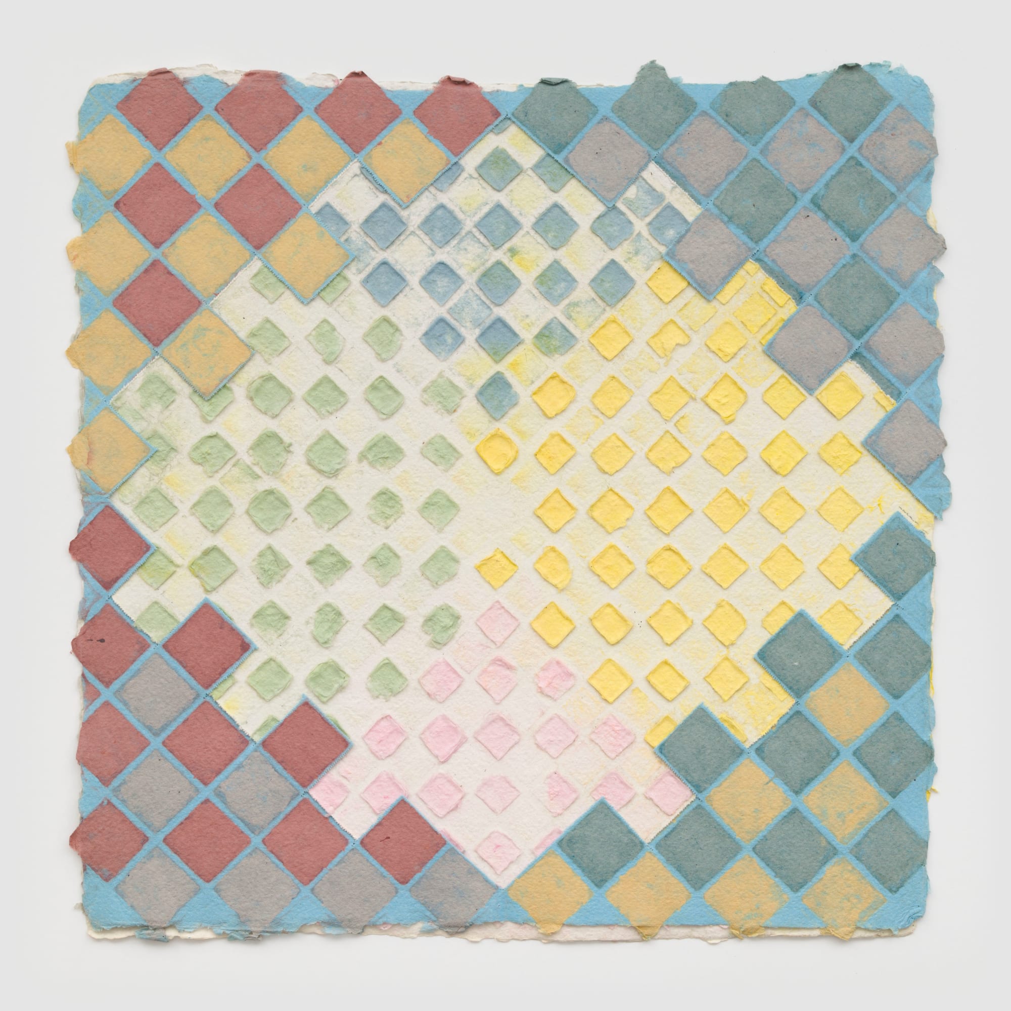 Untitled, c. 1994 Acrylic on HMP paper 19 x 19 in 48.3 x 48.3 cm (ALS 370)