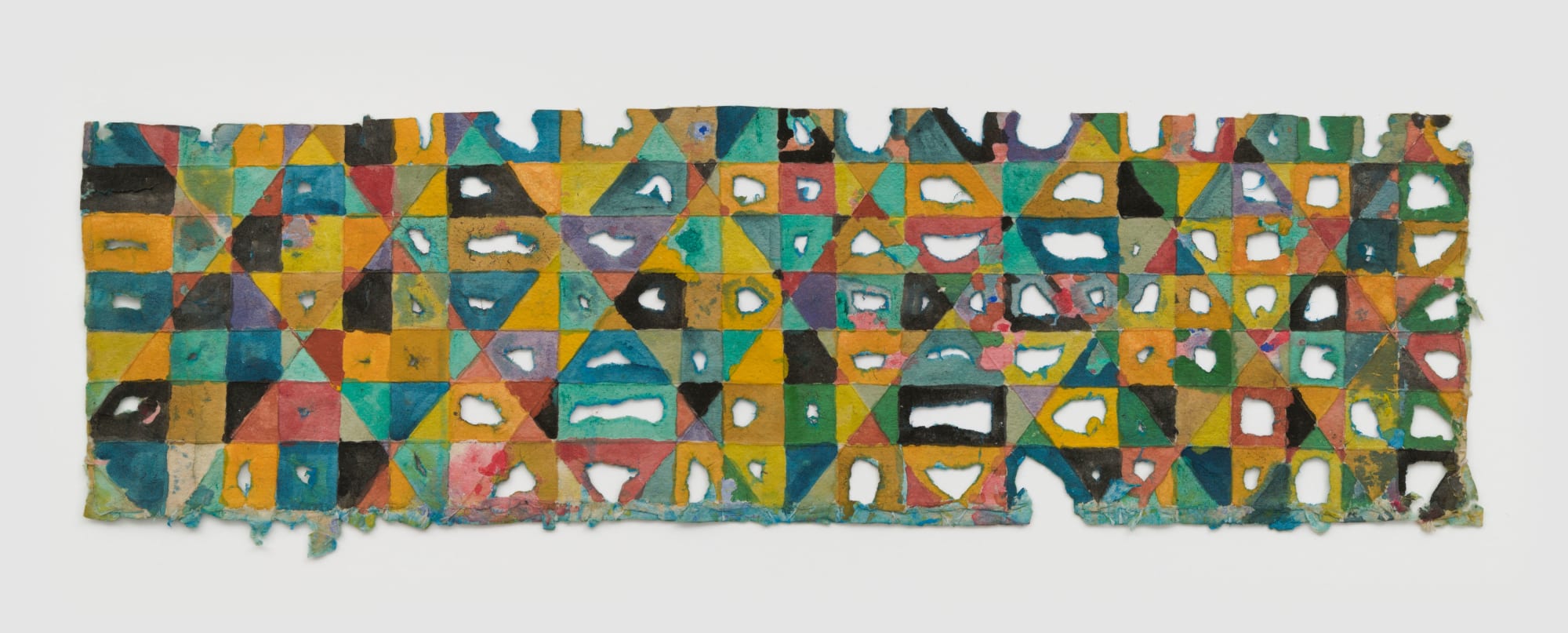 Untitled, c. 1984 Thread and wire dipped in paper pulp with acrylic 7 1/2 x 24 in 19.1 x 61 cm (ALS 374)