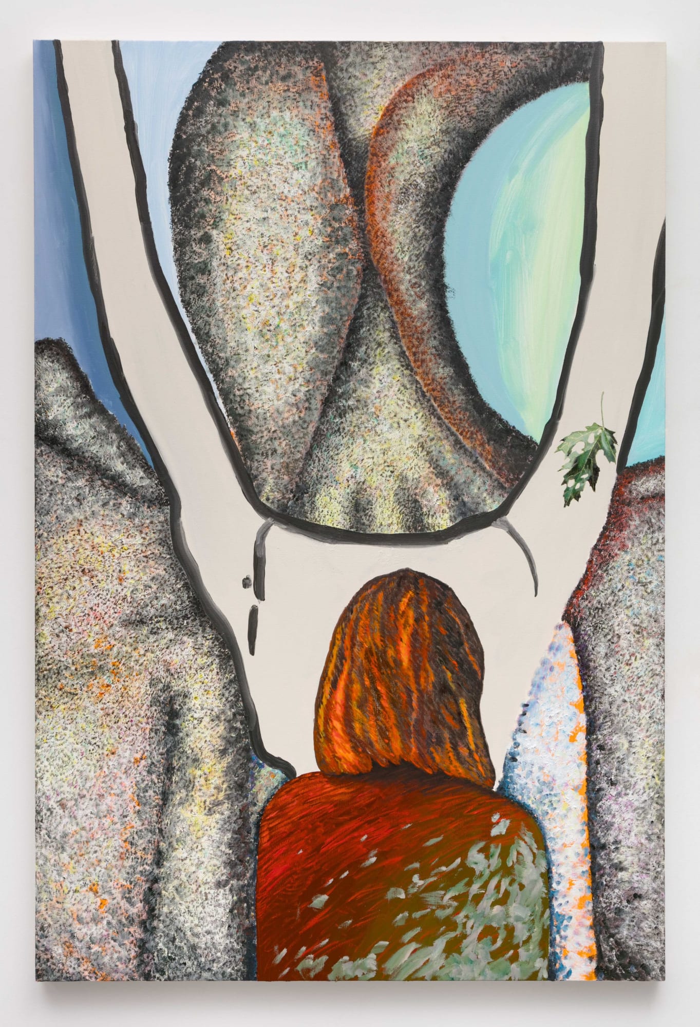 Anna Glantz Horned Self-Portrait 2016 Oil on canvas 70 x 47 inches (177.8 x 119.38 cm) AGl 3