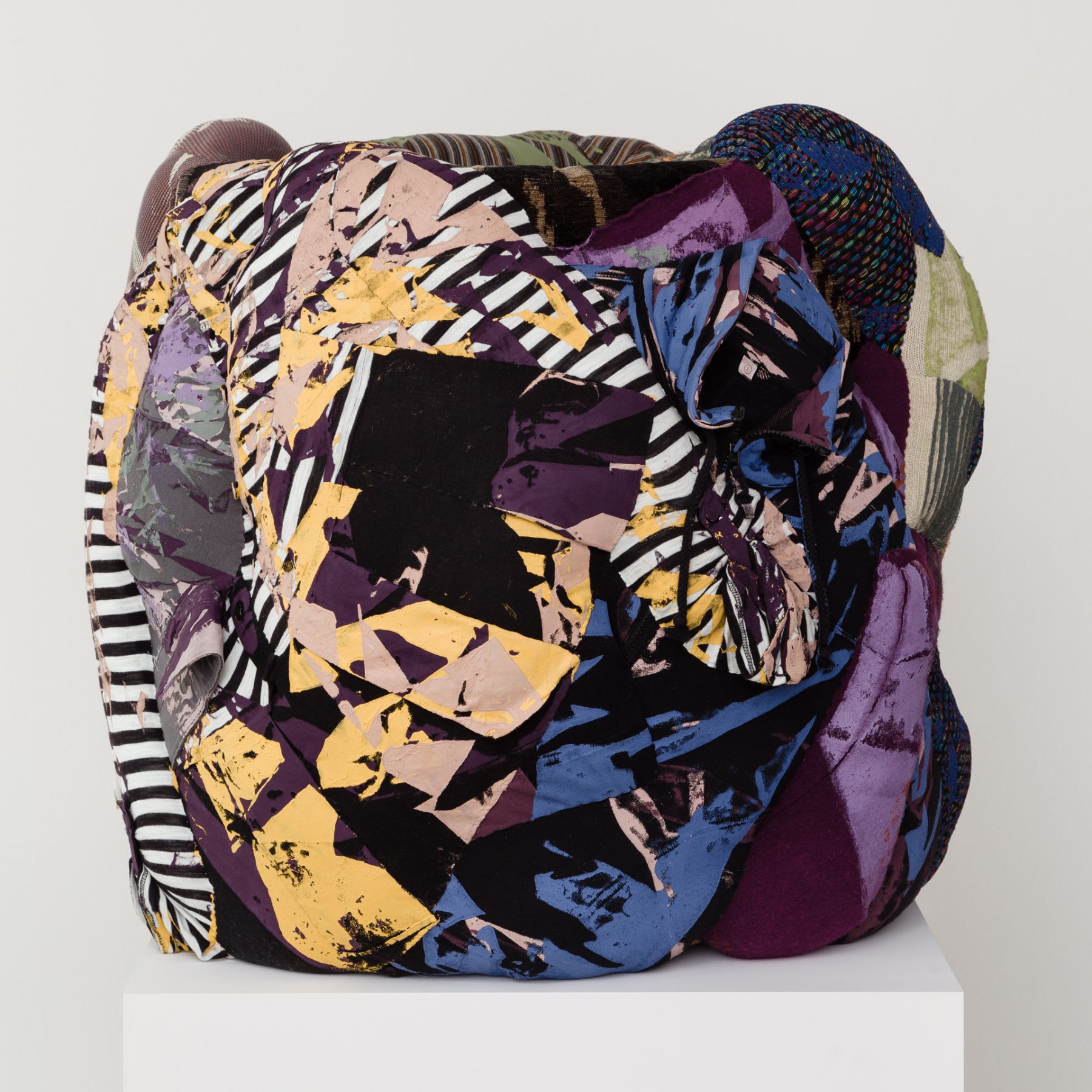 Aiko Hachisuka Little Peek 2014 Silkscreen on clothing, foam 25 x 25 x 25 inches (63.5 x 63.5 x 63.5 cm) AH 156