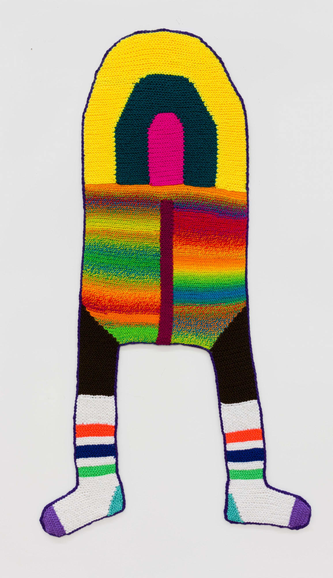 Caroline Wells Chandler B.O.R.G. 341 2016 Hand crocheted assorted fibers Dimensions variable, approx. 64 x 22 inches (162.6 x 55.9 cm) CWC 6