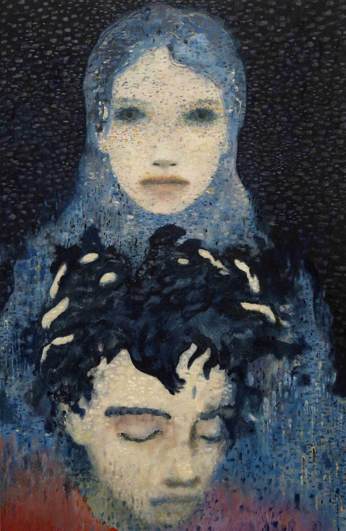 El Azul 2014 - 2015 Oil on aluminum 14.96 x 9.84 inches (38 x 25 cm) JE 83