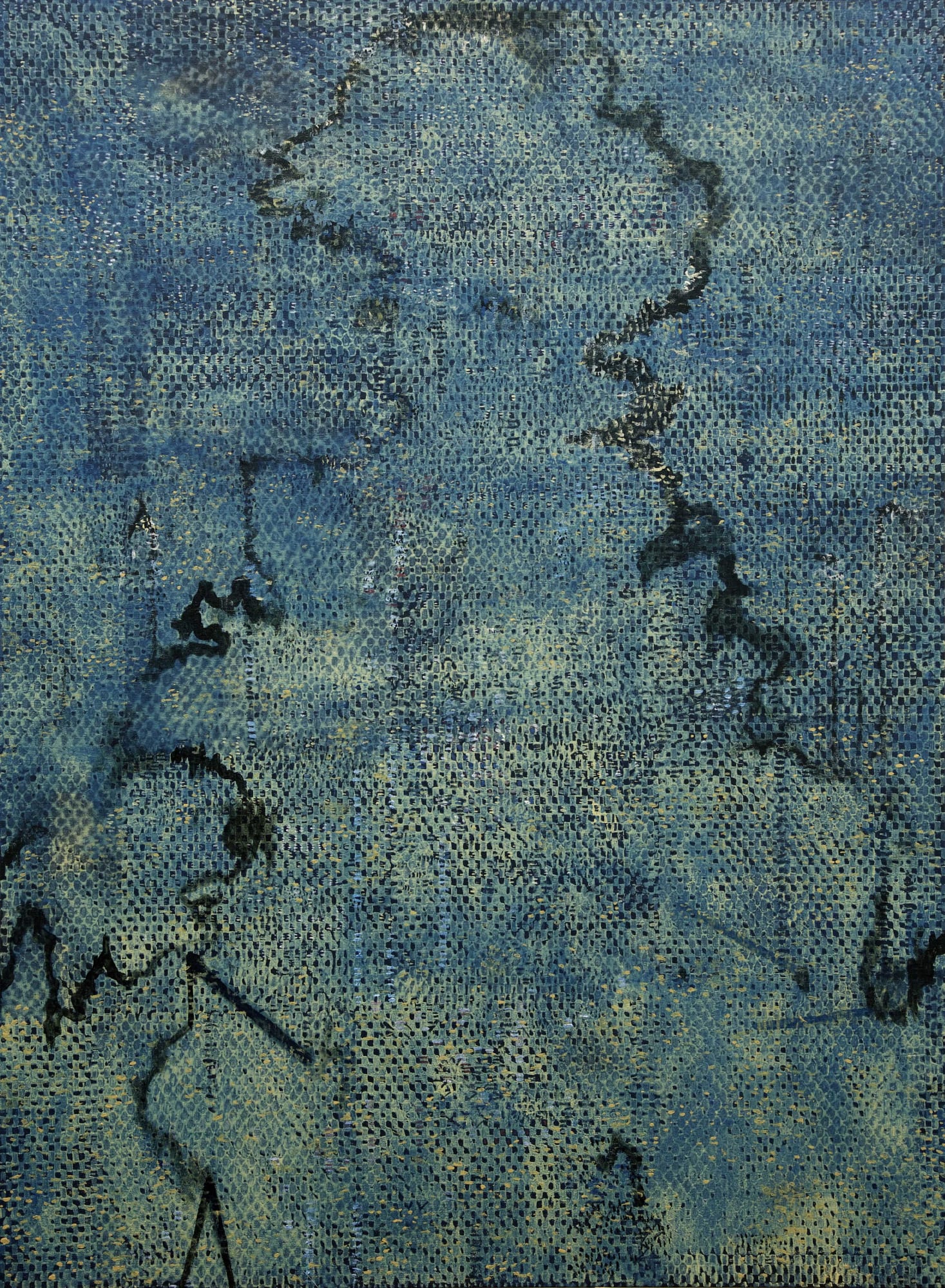 Defender 2013 - 2015 Mixed media on panel 30.31 x 22.44 inches (77 x 54 cm) JE 85