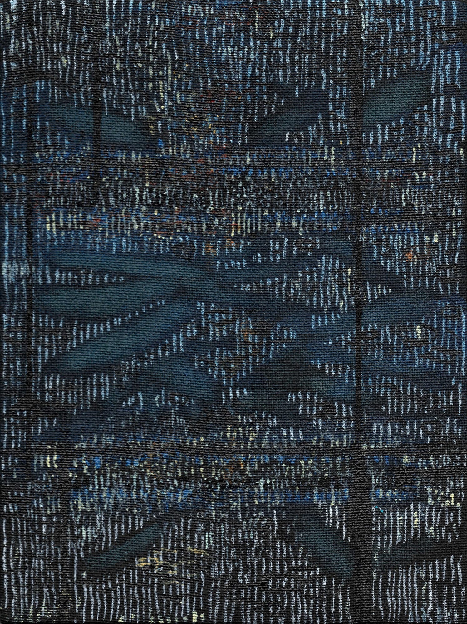 Right Exposure 2014 - 2015 Mixed media on linen 7.87 x 5.91 inches (20 x 15 cm) JE 90