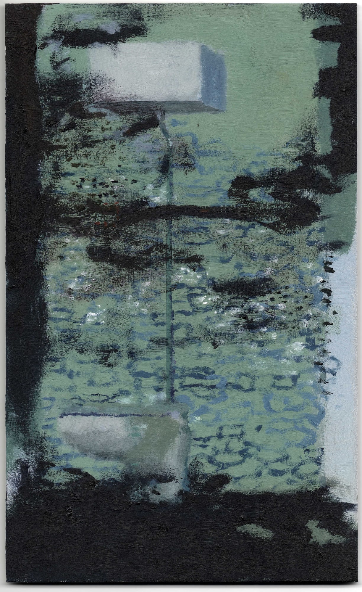 Sobre Sueldo 2015 Oil on aluminum 7.09 x 4.33 inches (18 x 11 cm) JE 91