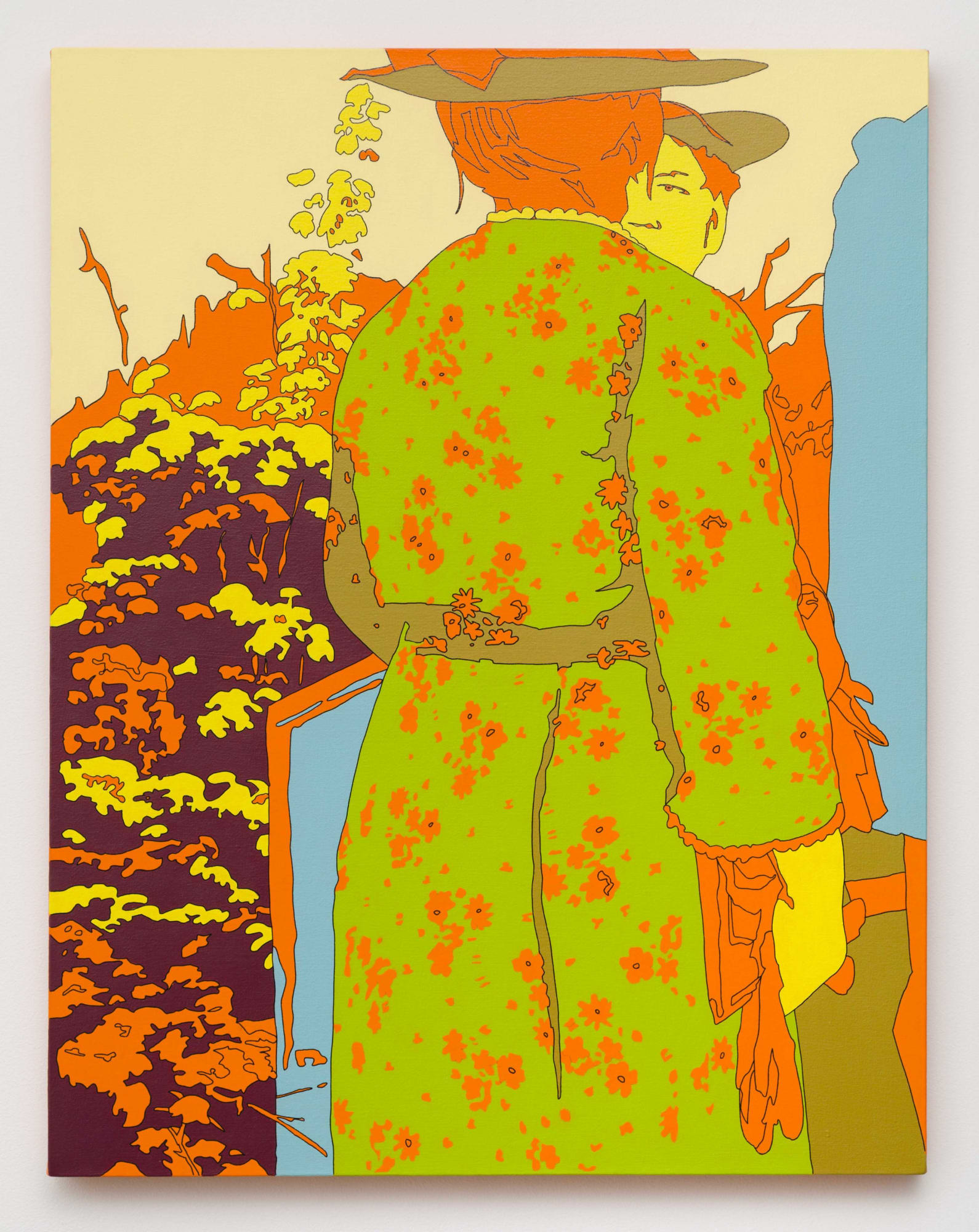 Jack Delano: At a funeral of a member of an old Greene County family, the Boswells, Georgia 2014 Acrylic on canvas 36 x 28 inches (91.4 x 71.1cm) LRu 33