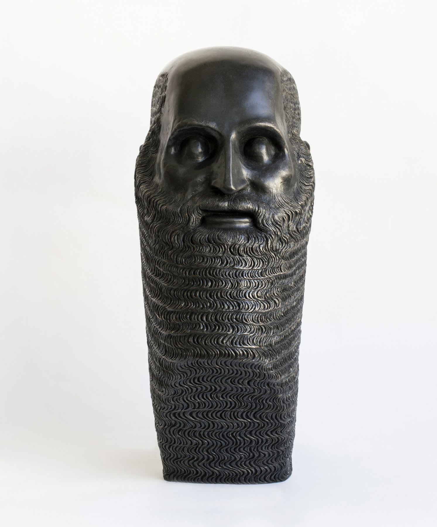 Portrait of a Bearded Man with Triangular Base 2015 Bronze 17.5 x 7 x 13 inches (44.5 x 17.8 x 33 cm) SP 20.1