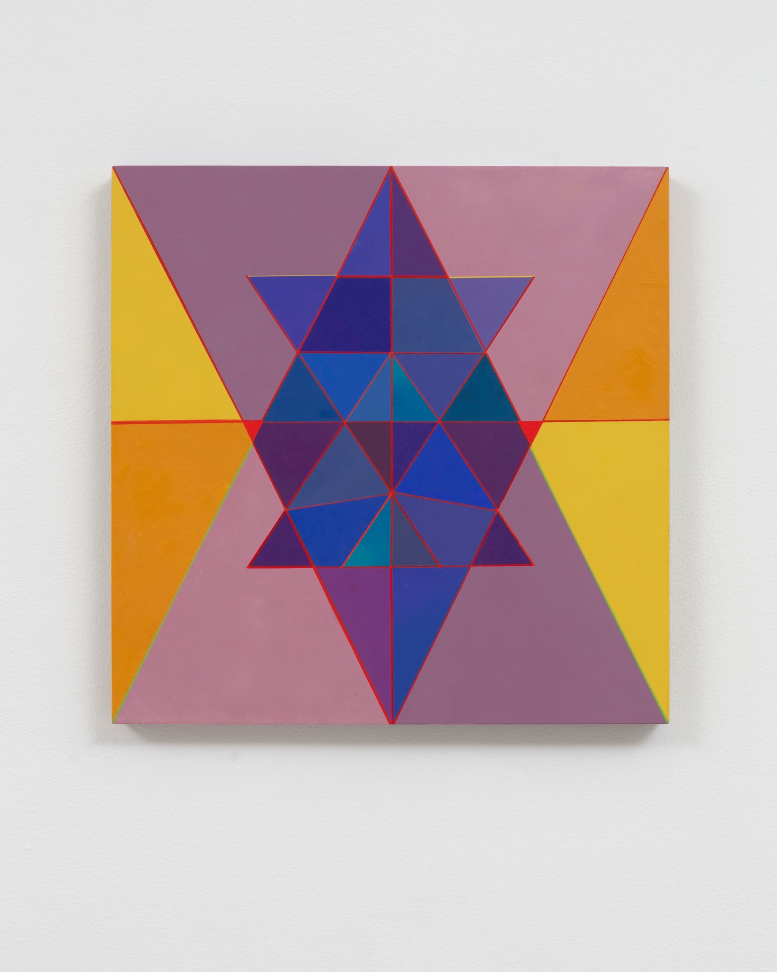 Marilyn Lerner Triangulation, 2022 Oil / wood 12 x 12 in 30.5 x 30.5 cm