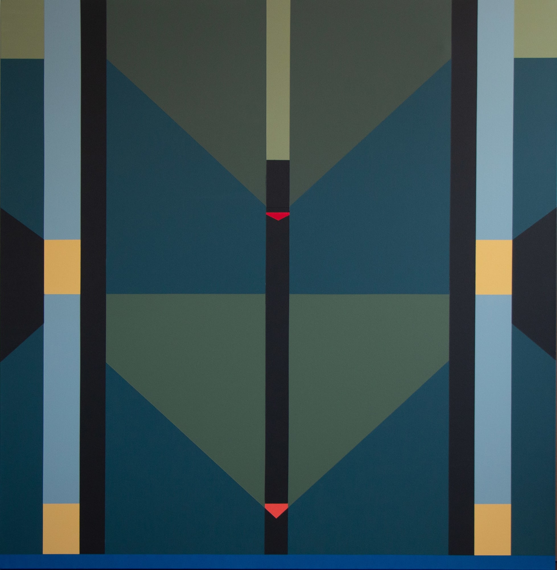 Fanny Sanín Acrylic No. 1, 2022 Acrylic on canvas 62 x 60 in (157.5 x 152.4 cm)