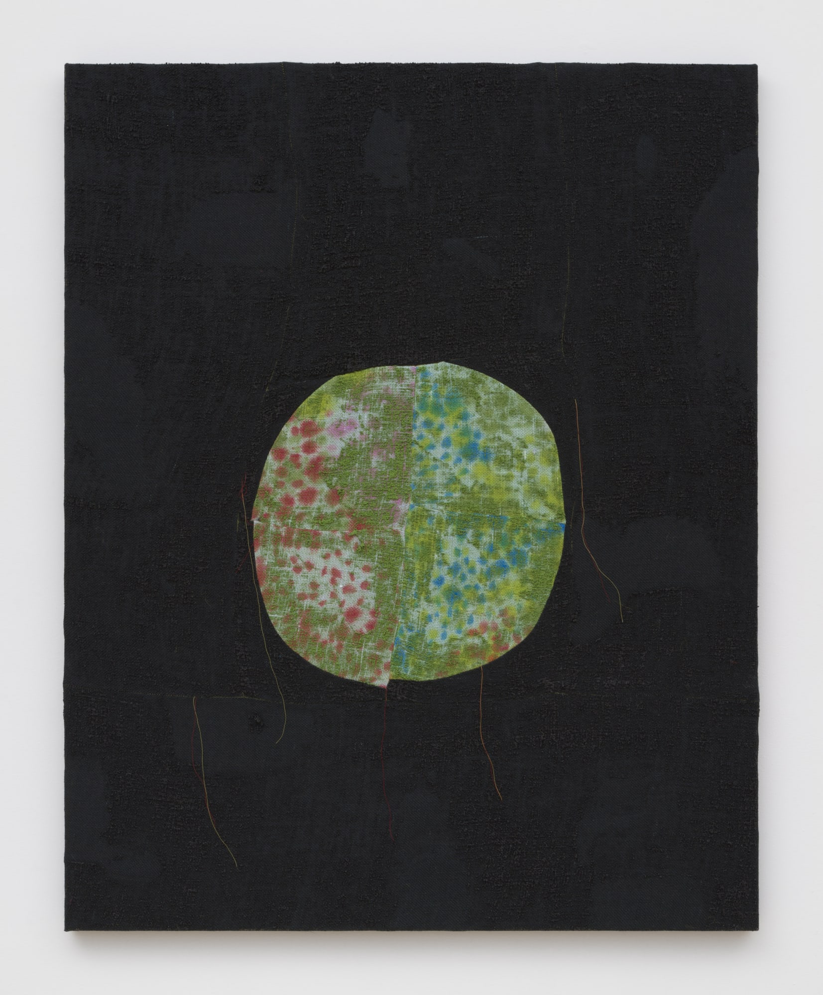 A Thousand Different Limits, 2022 Acrylic, dye and burlap 50 x 40 in 127 x 101.6 cm