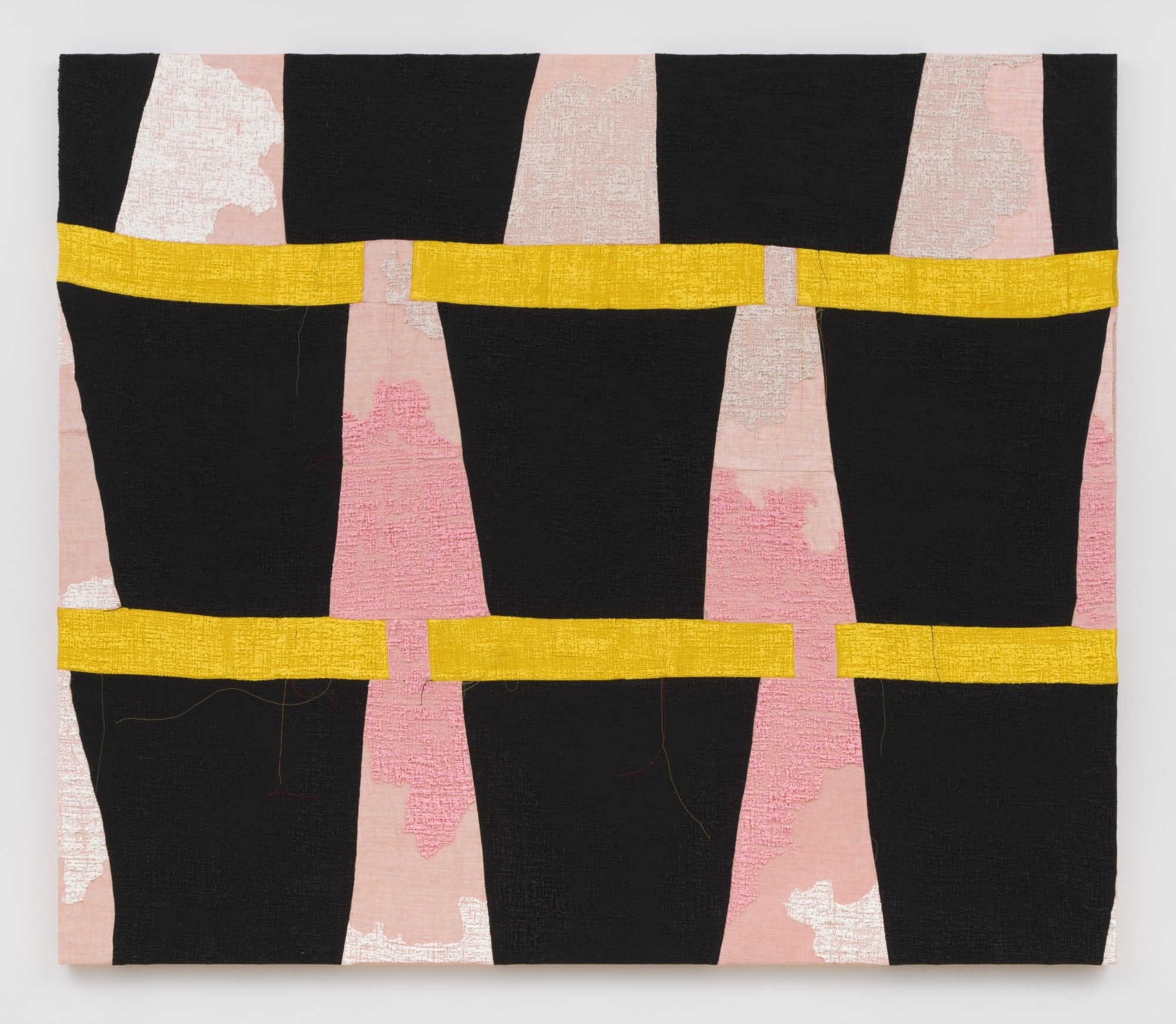 Argonauts, 2022 Acrylic, dye and burlap 68 x 79 in 172.7 x 200.7 cm