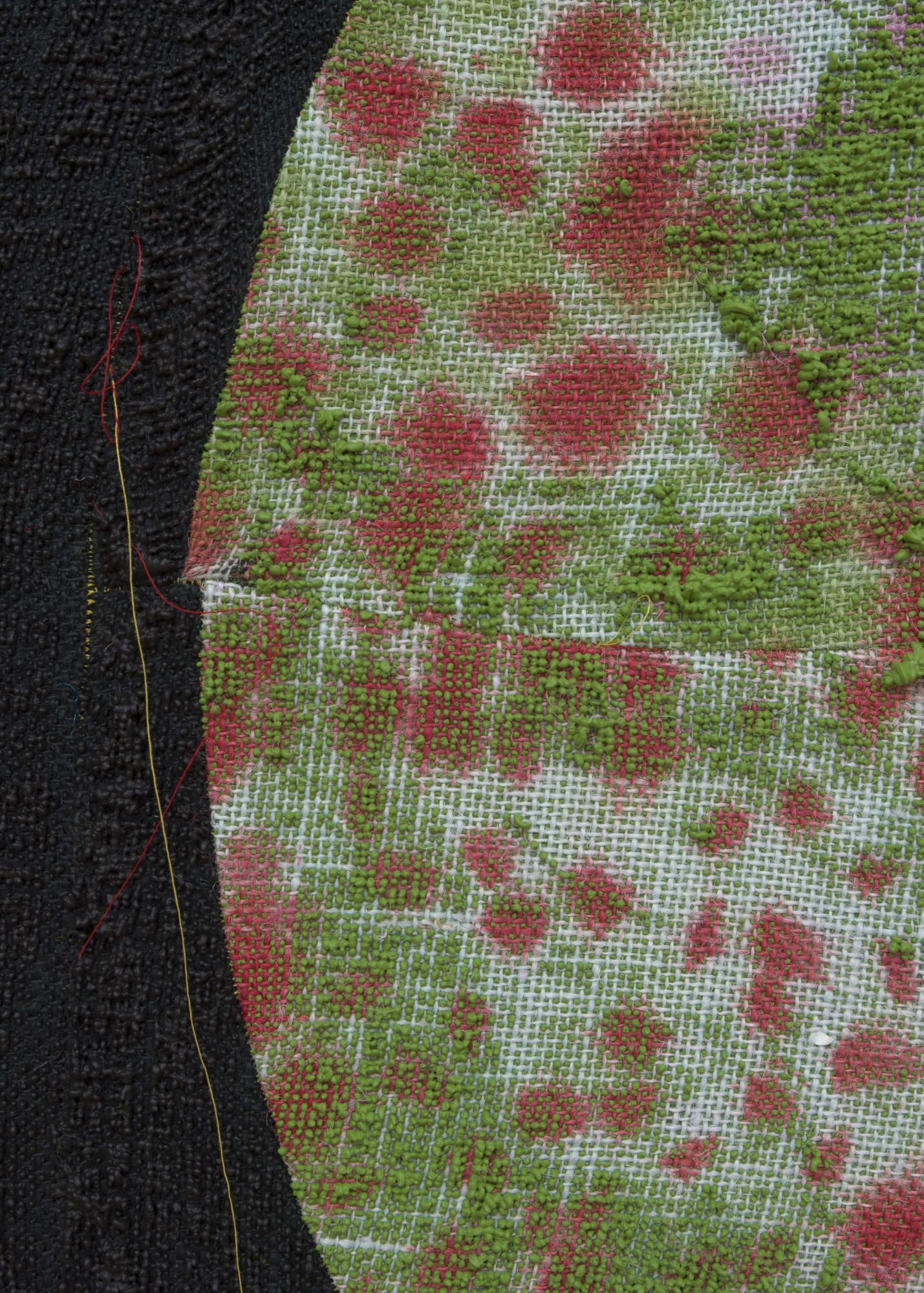 A Thousand Different Limits [detail], 2022 Acrylic, dye and burlap 50 x 40 in 127 x 101.6 cm