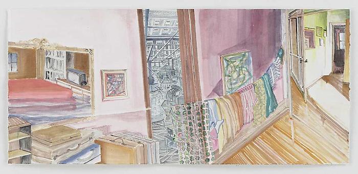 KR13, 2009-10 Ink and watercolor on paper 10 x 21 3/4 inches (25.4 x 55.2 cm)