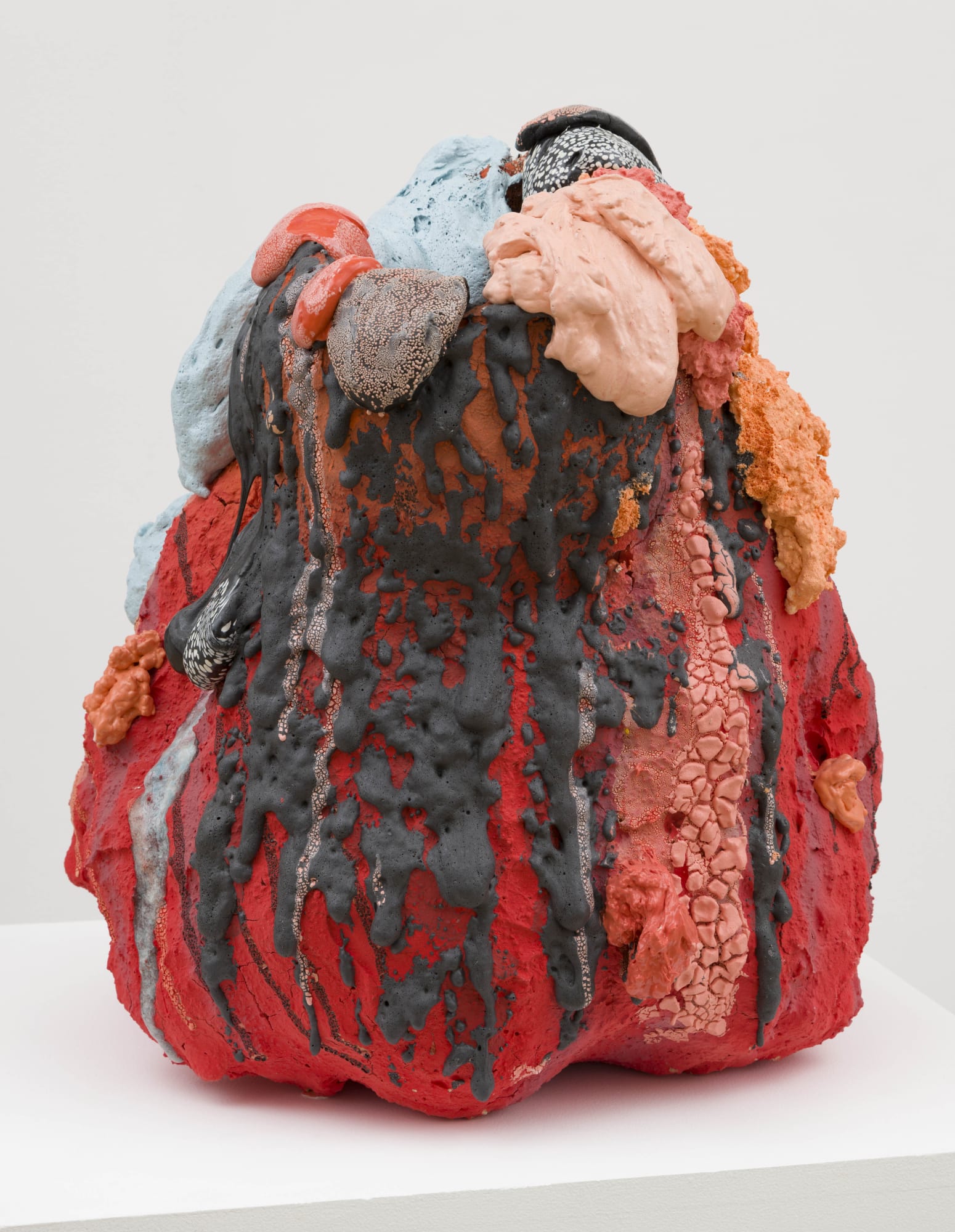 Untitled [alternate view], 2021 Ceramic, glaze, glass fragments 22 x 20 x 20 in 55.9 x 50.8 x 50.8 cm (BRO 202) Private Collection