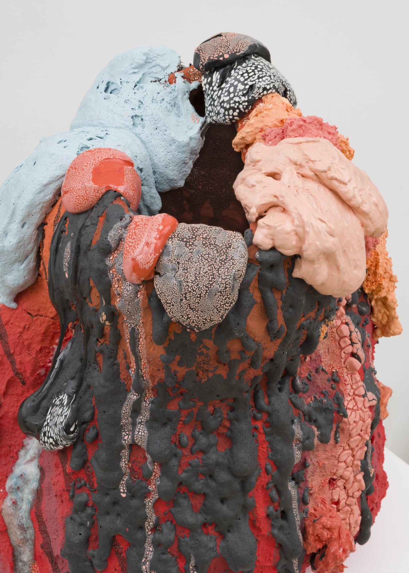 Untitled [detail], 2021 Ceramic, glaze, glass fragments 22 x 20 x 20 in 55.9 x 50.8 x 50.8 cm (BRO 202) Private Collection