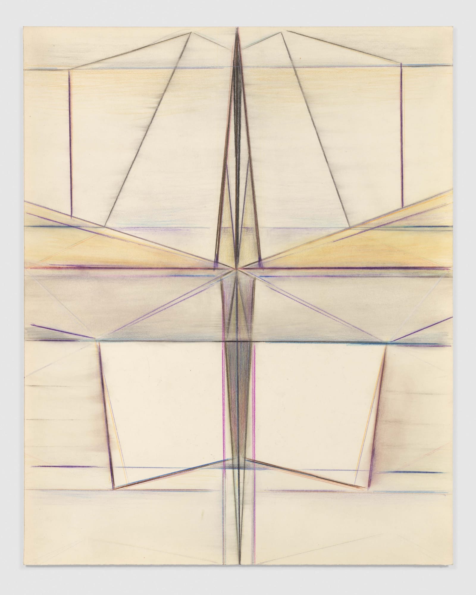 Untitled, 1980-85 Colored pencil on paper 14 1/2 x 11 1/2 in 36.8 x 29.2 cm Private Collection © The Hedda Sterne Foundation, Inc. / Licensed by ARS, New York, NY