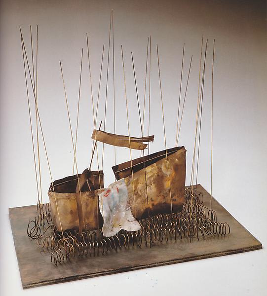 In Palude, 1984 Brass, painted wood, painted fabric16 1/8 x 16 1/2 x 10 1/4 inches (41 x 42 x 26 cm)