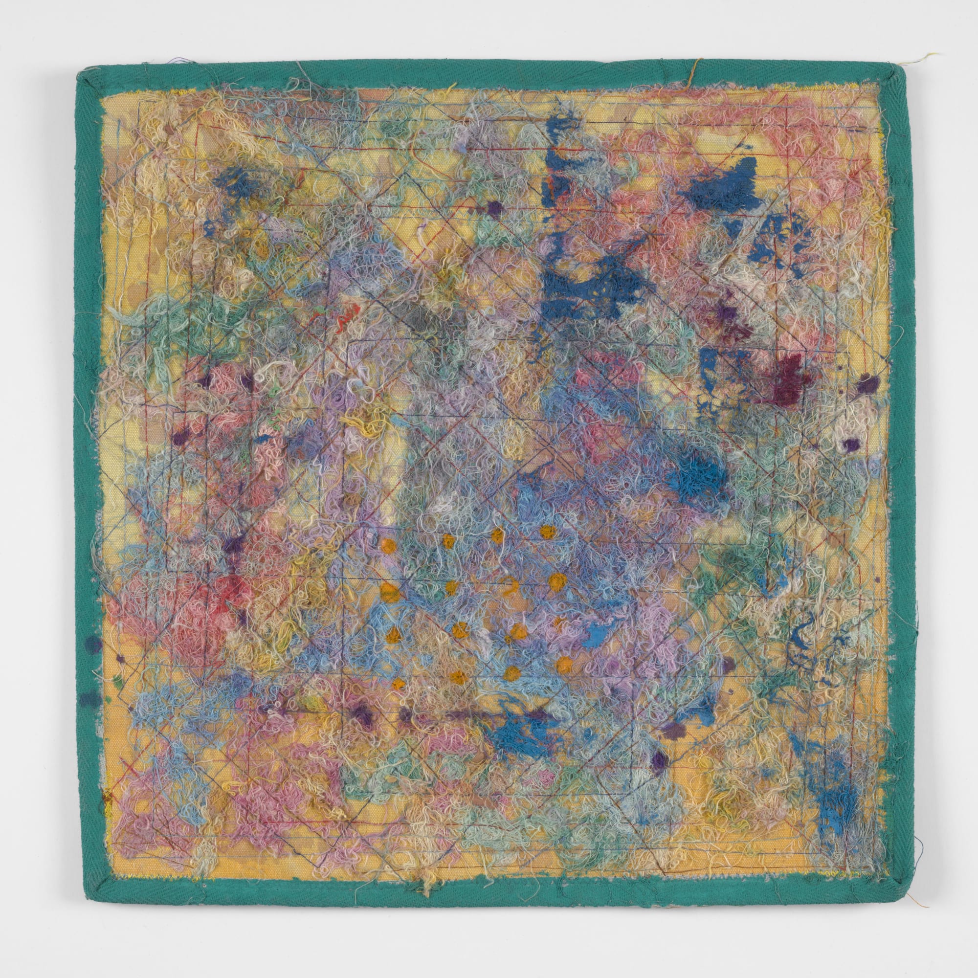 Mason Dreaw, 1983 Acrylic, thread on canvas 16 x 16 inches (40.6 x 40.6 cm)