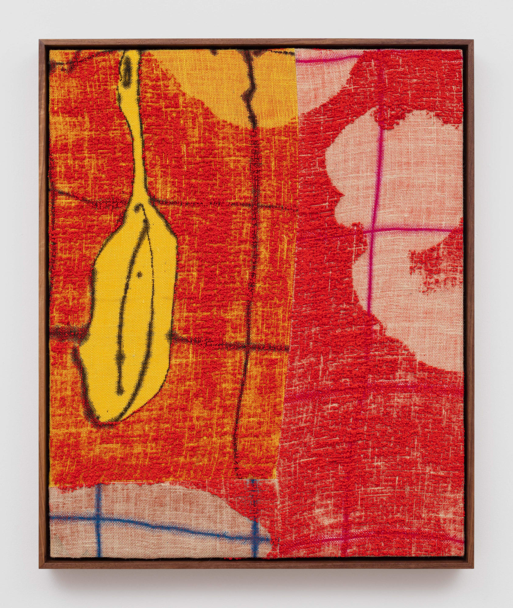 Kitchen Painting, 2020 acrylic, dye, and burlap 32 x 26 in (81.3 x 66 cm) ENE 237