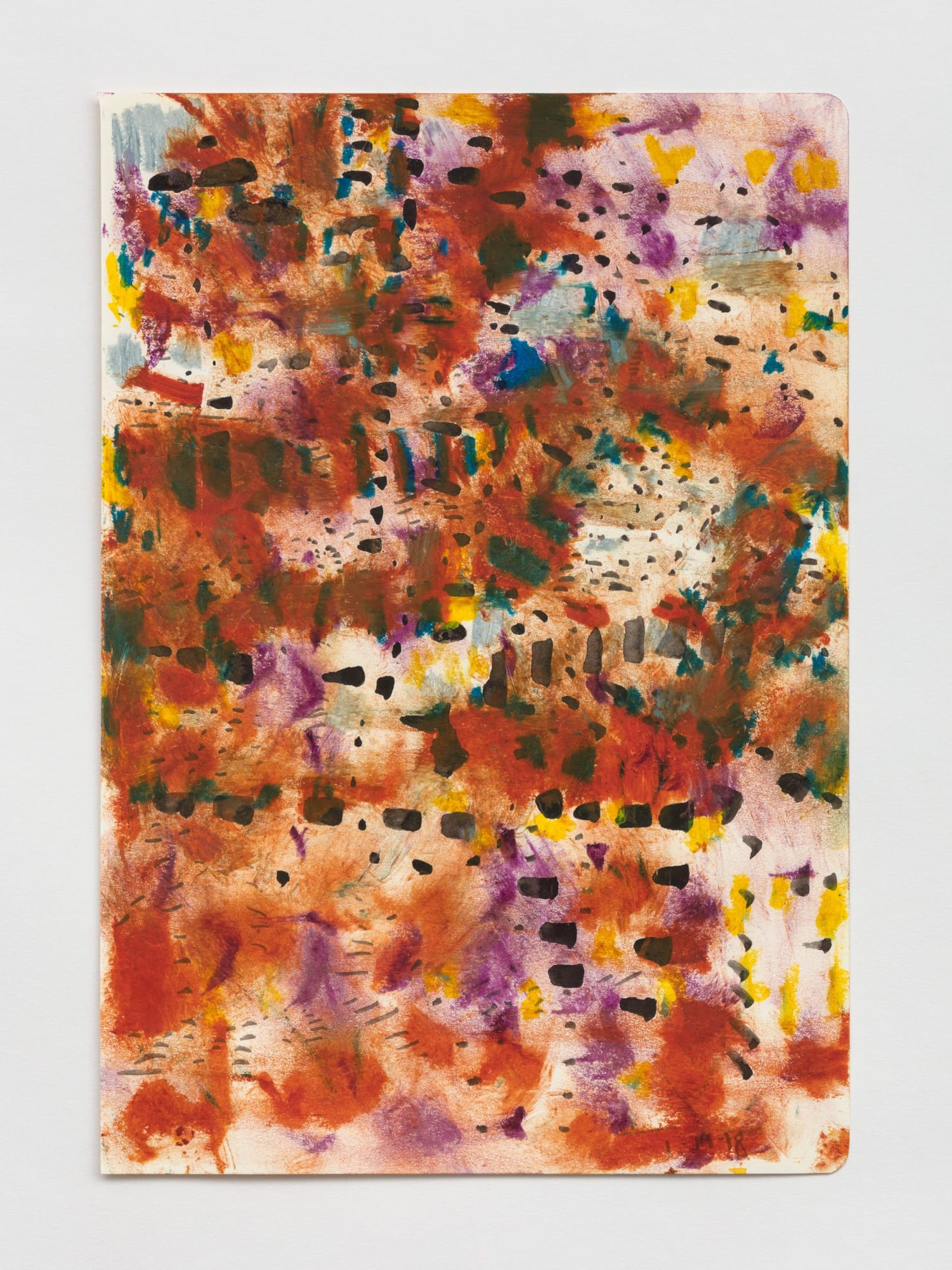 Untitled, 2019 Oil pastel and gouache on paper 11 3/4 x 8 1/4 inches (29.8 x 21 cm) Private Collection