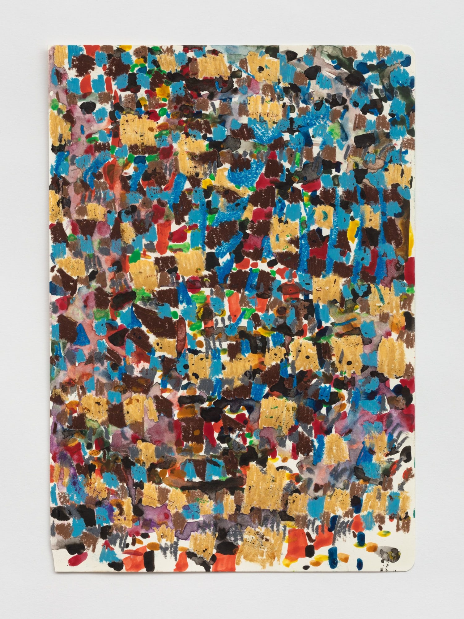 Untitled, 2019 Oil pastel and gouache on paper 11 3/4 x 8 1/4 inches (29.8 x 21 cm) Private Collection