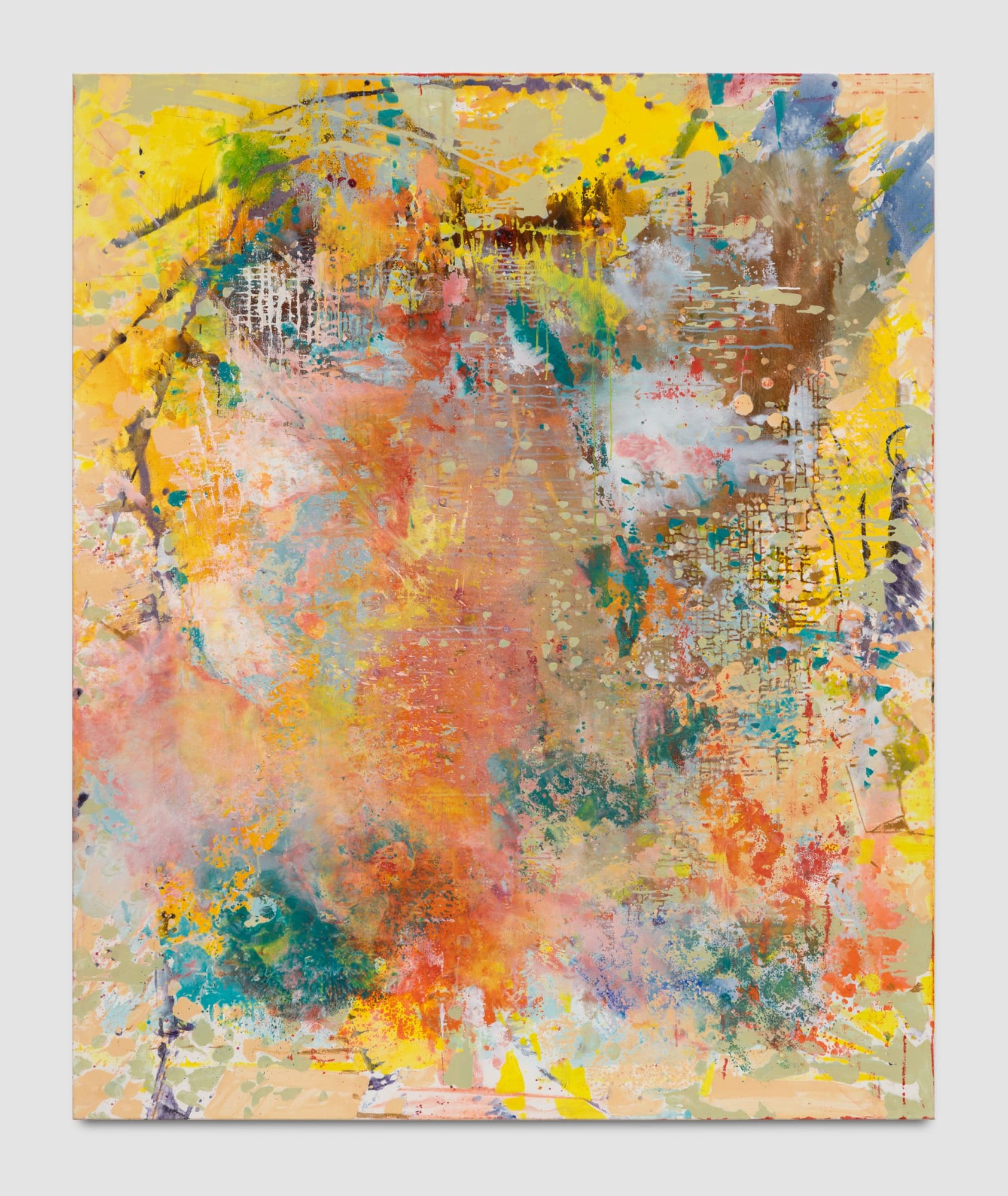 Source (Concave), 2019 Oil and mica on linen 79 x 65 inches (200.7 x 165.1 cm) Private Collection