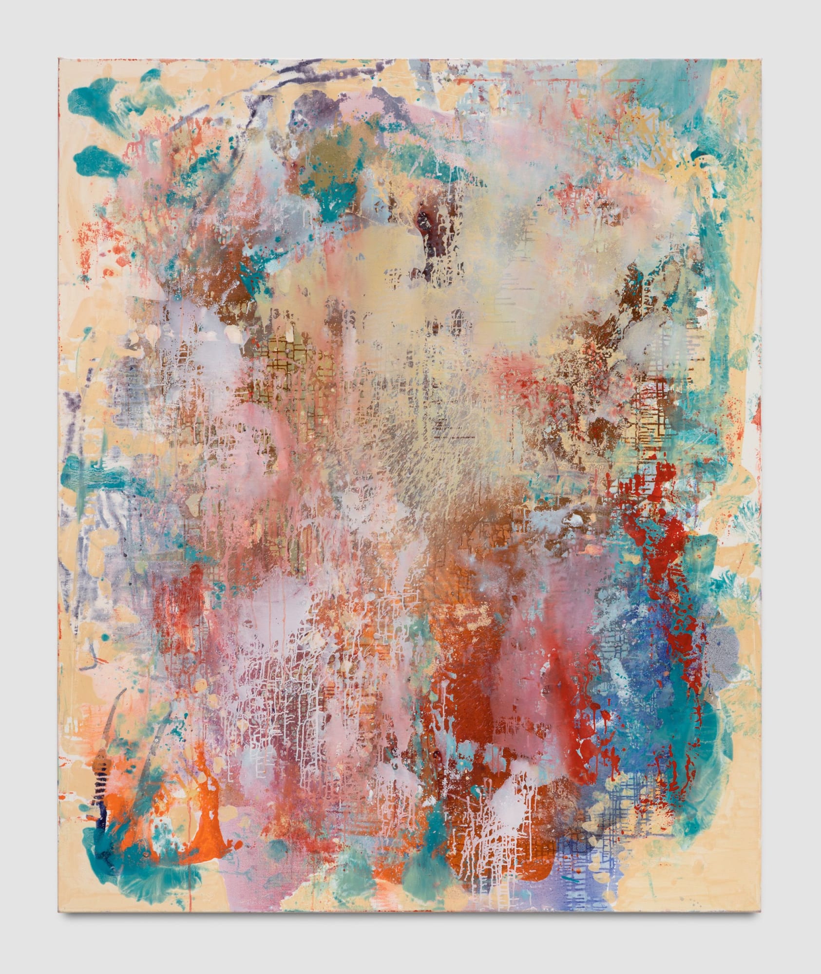 Source (Vacuum), 2019 Oil and mica on linen 79 x 65 inches (200.7 x 165.1 cm) Private Collection