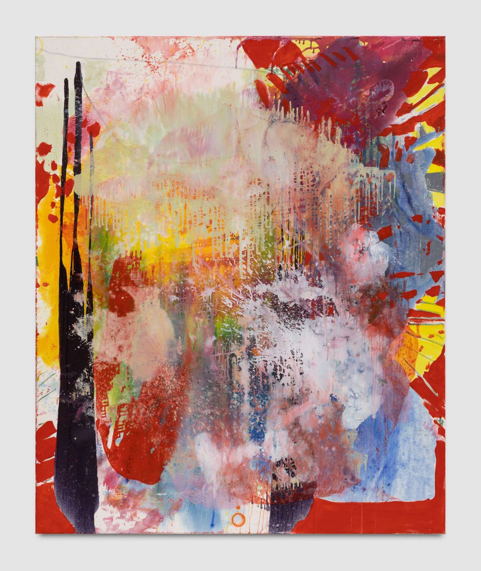 Le Puits Noir (Concave), 2019 Oil and mica on linen 79 x 65 inches (200.7 x 165.1 cm) Private Collection