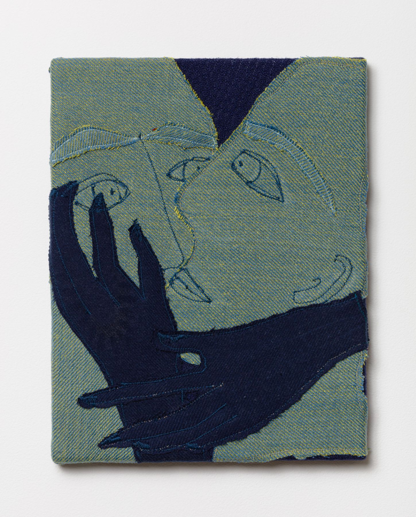 Alessandro Teoldi Untitled (American Airlines, Mauritius Air and Lufthansa) 2017 Airline inflight blanket 14 x 11 inches (35.6 x 27.9 cm) AlTe 19