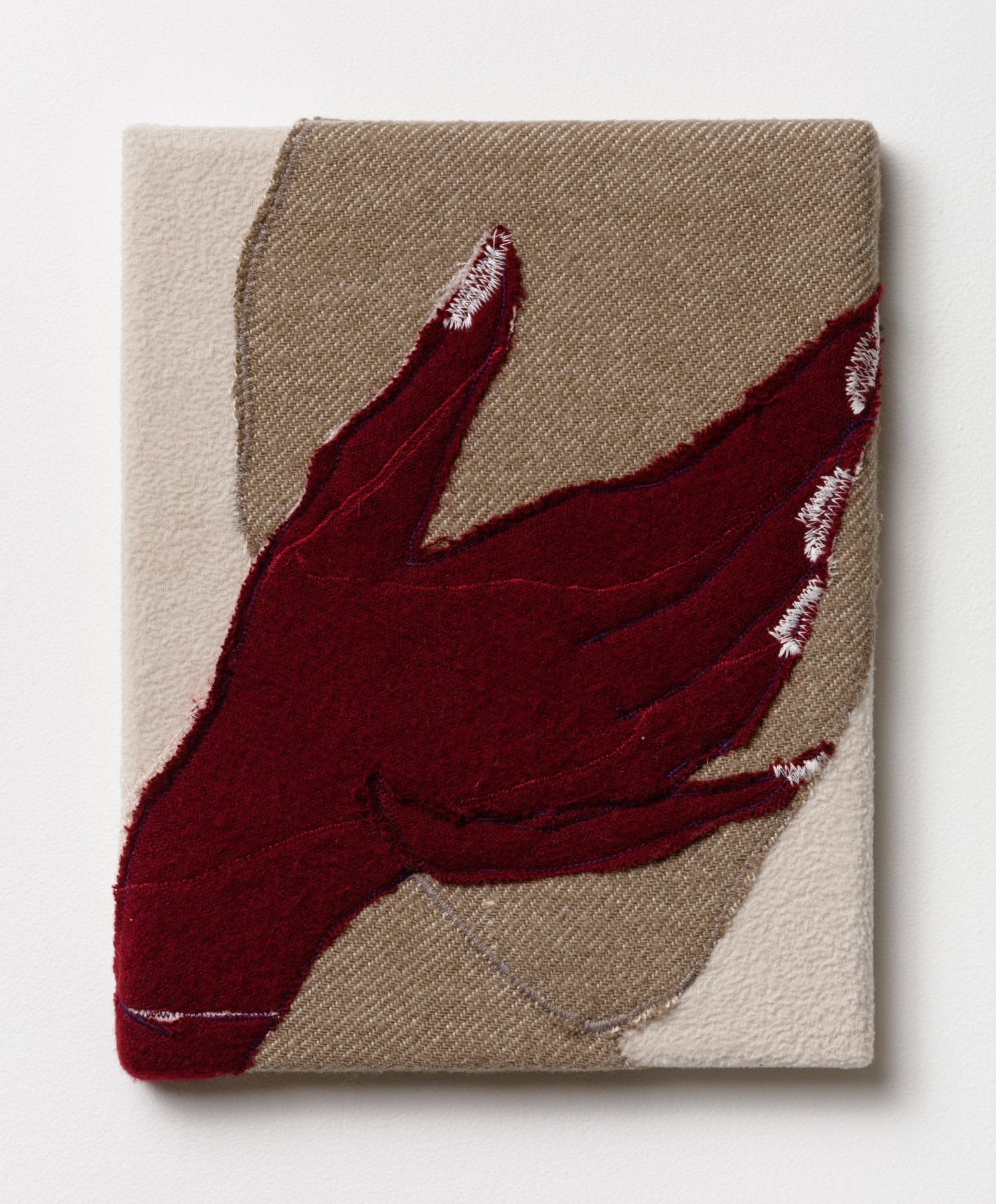 Alessandro Teoldi Untitled (AirEuropa, Air France and American Airlines) 2016 Airline inflight blankets 10 x 8 inches (25.4 x 20.3 cm) AlTe 3