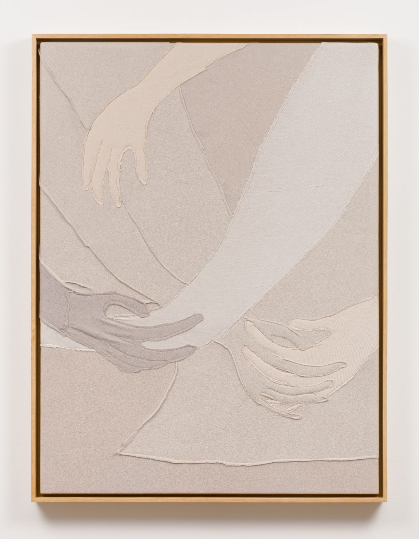Alessandro Teoldi Untitled (Four AirFrance) 2017 Airline inflight blankets, framed 40 x 30 inches (101.6 x 76.2 cm) AlTe 14