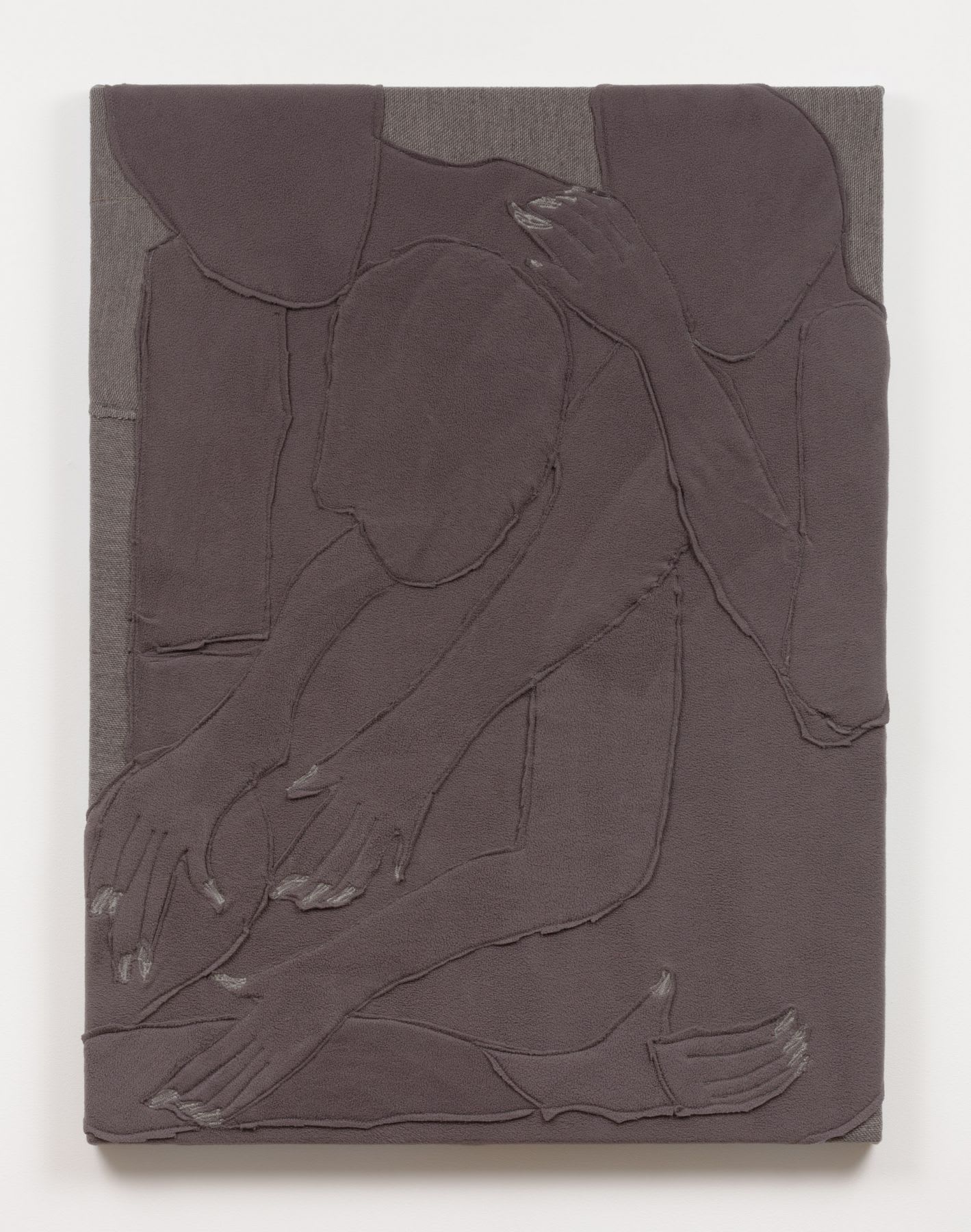 Alessandro Teoldi Untitled (Northwest and Emirates) 2017 Airline inflight blankets 40 x 30 inches (76.2 x 101.6 cm) AlTe 25