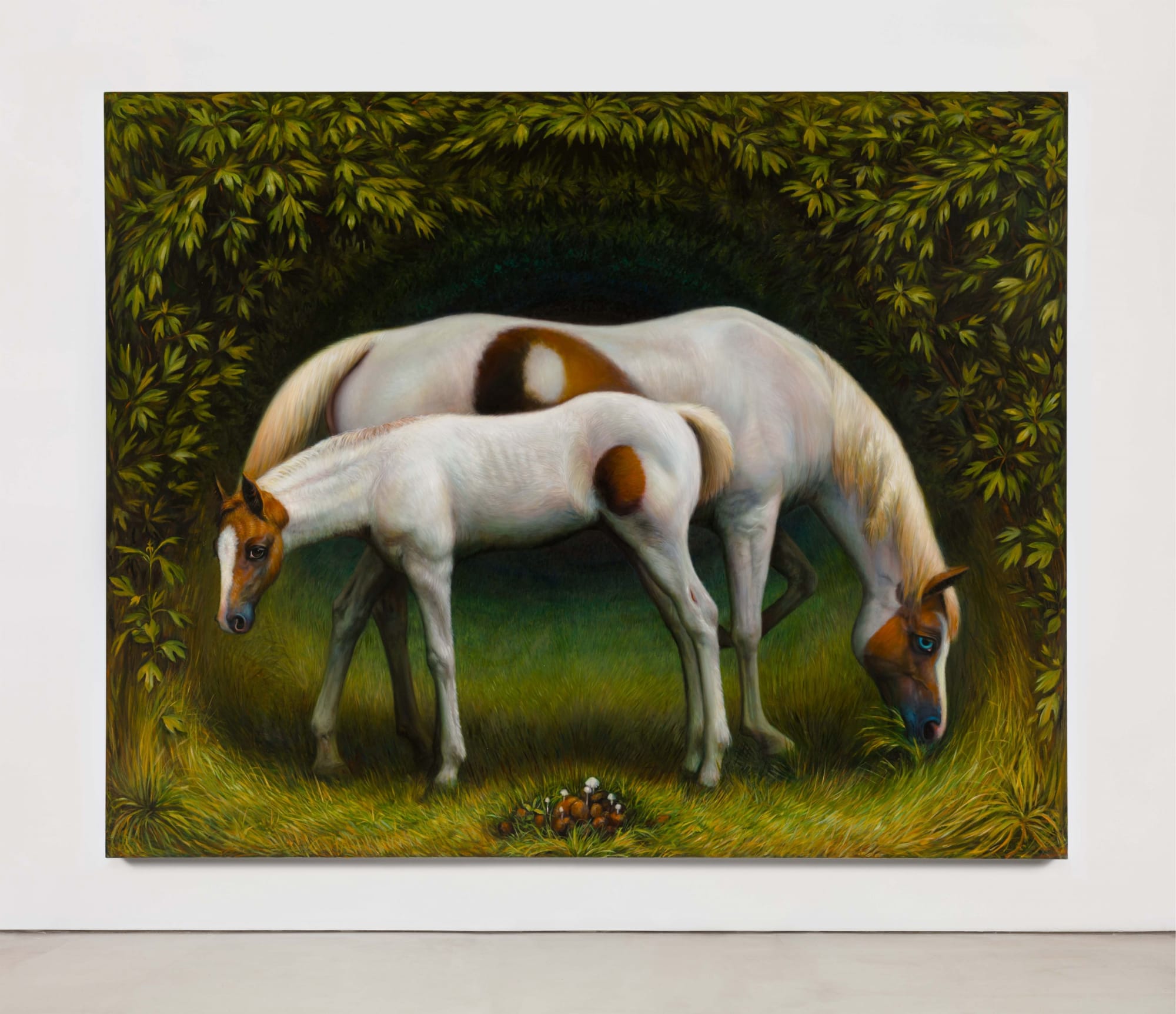 TM Davy horses (xoo) 2016 Oil on linen 79 x 99 inches (200.7 x 251.5 cm) TMD 229